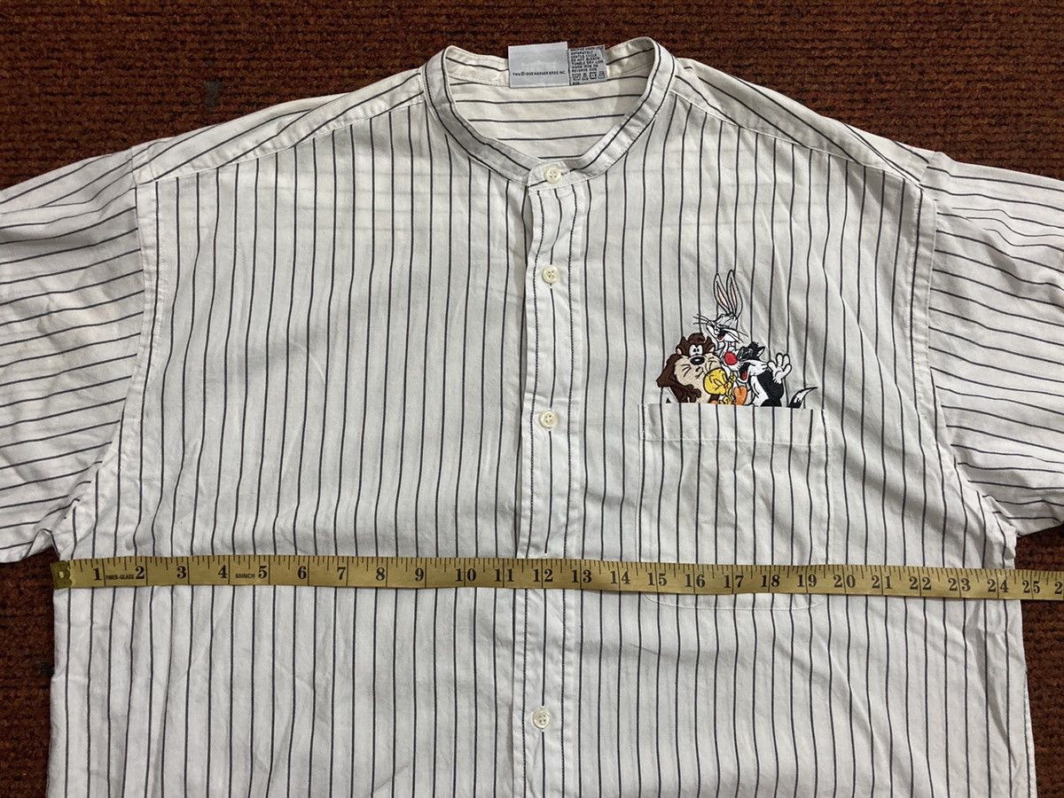 Cartoon Network × Vintage × Warner Bros Vintage 90s Looney Tunes Stripe Button Shirts Size US L / EU 52-54 / 3 - 10 Thumbnail