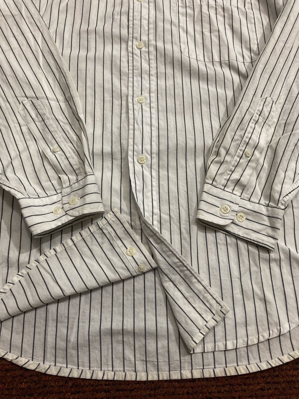Cartoon Network × Vintage × Warner Bros Vintage 90s Looney Tunes Stripe Button Shirts Size US L / EU 52-54 / 3 - 7 Thumbnail