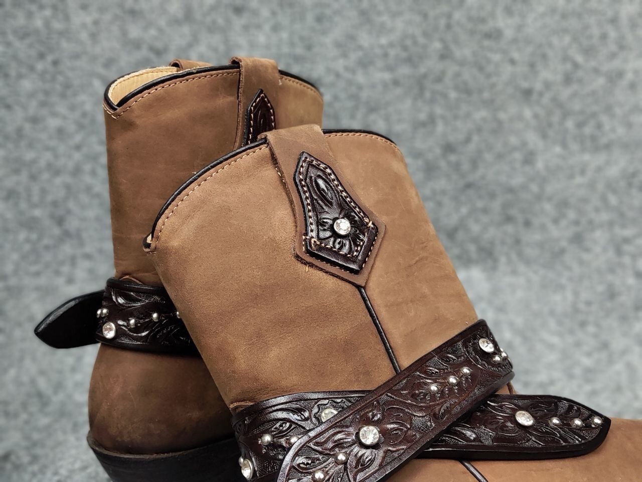 Stars & Stripes Stars & Stripes Western cowboy Leather Brown Ankle W's Boots Size US 7 / IT 37 - 10 Thumbnail