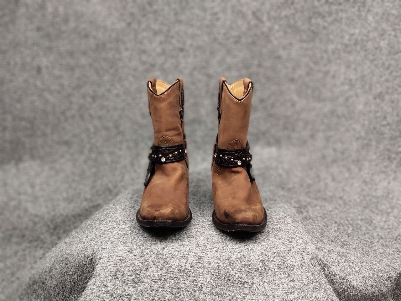 Stars & Stripes Stars & Stripes Western cowboy Leather Brown Ankle W's Boots Size US 7 / IT 37 - 3 Thumbnail