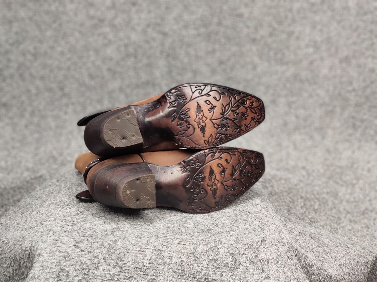 Stars & Stripes Stars & Stripes Western cowboy Leather Brown Ankle W's Boots Size US 7 / IT 37 - 15 Thumbnail