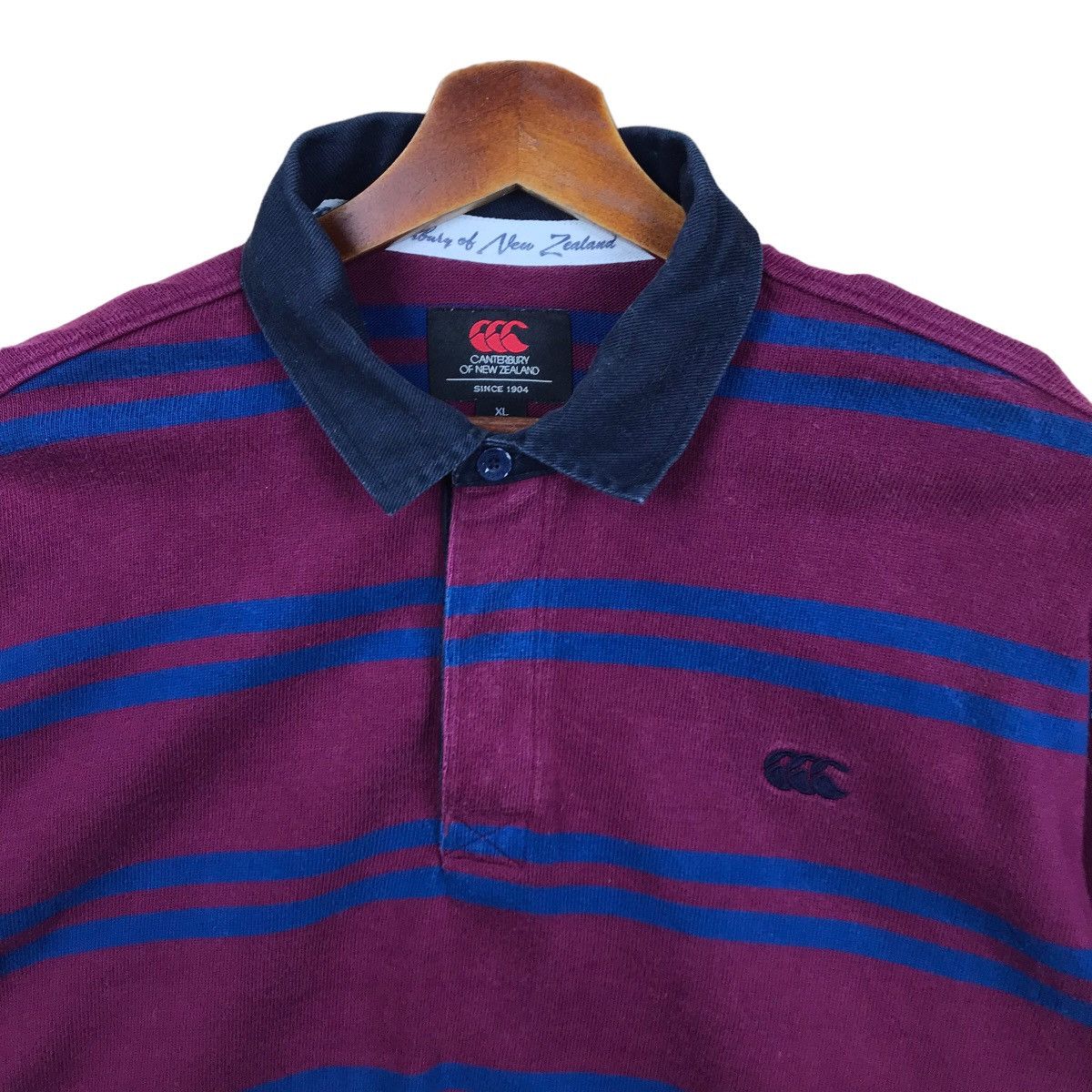 Canterbury of New Zealand Canterbury Of New Zealand Long Sleeve Stripe Polo Shirt Size US XL / EU 56 / 4 - 2 Thumbnail