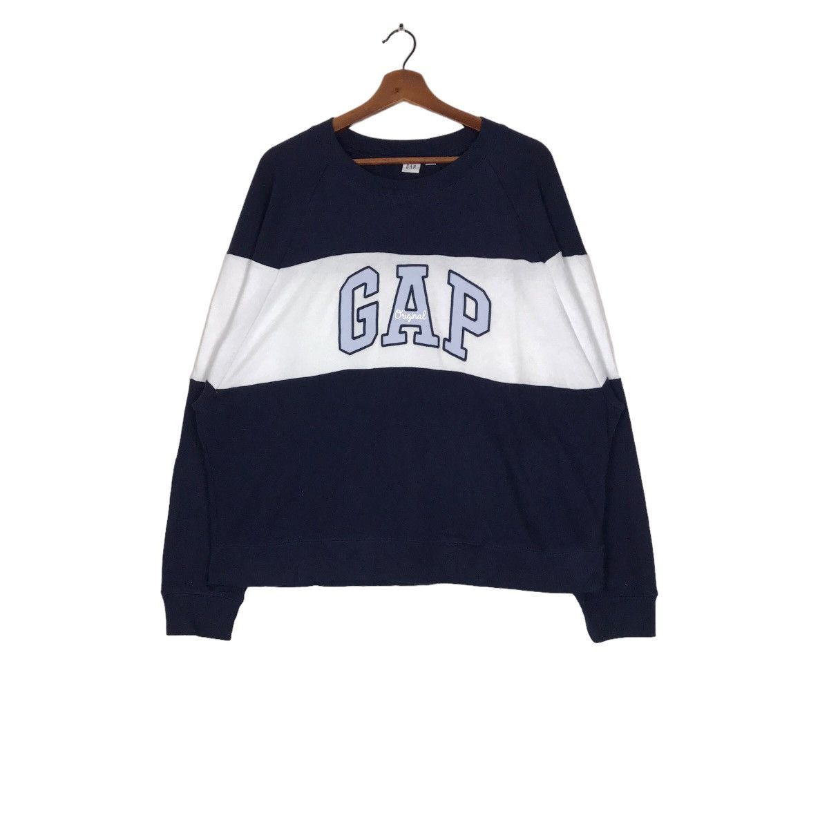 Gap × Vintage Vintage GAP Crewneck Sweatshirt Big Logo Size XL / US 12-14 / IT 48-50 - 1 Thumbnail