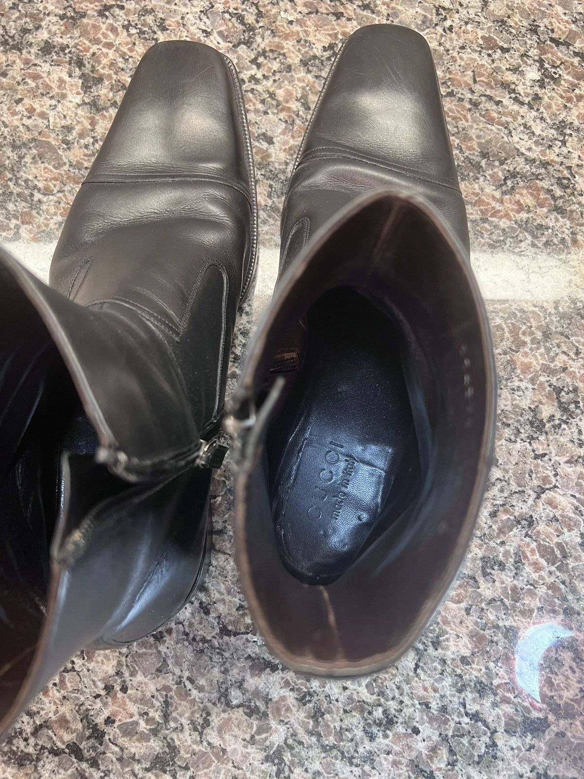 Gucci Gucci Leather Zip Boots Size US 10 / EU 43 - 8 Thumbnail