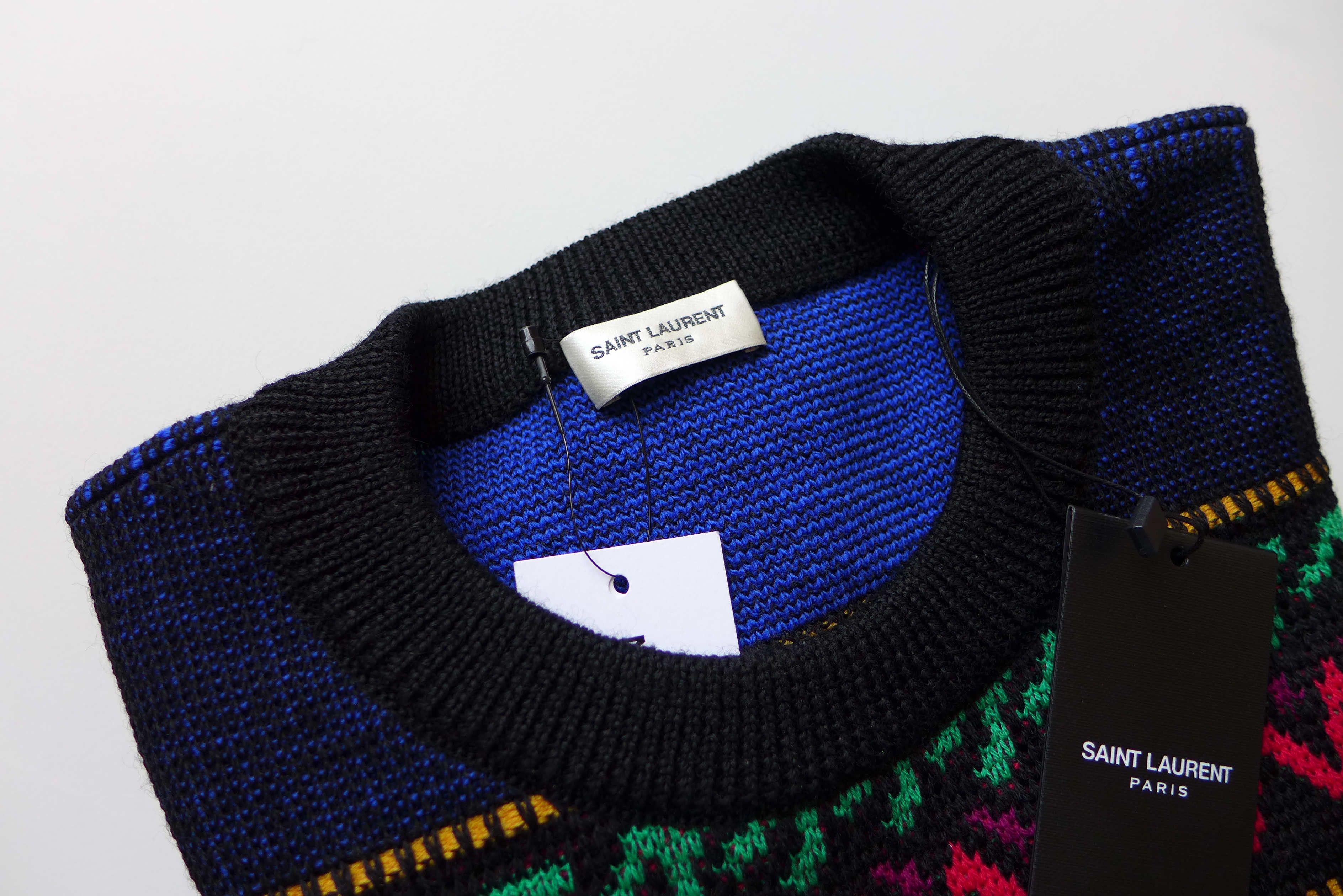 Saint Laurent Paris Saint Laurent Spider Jacquard Sweater Size US L / EU 52-54 / 3 - 13 Thumbnail