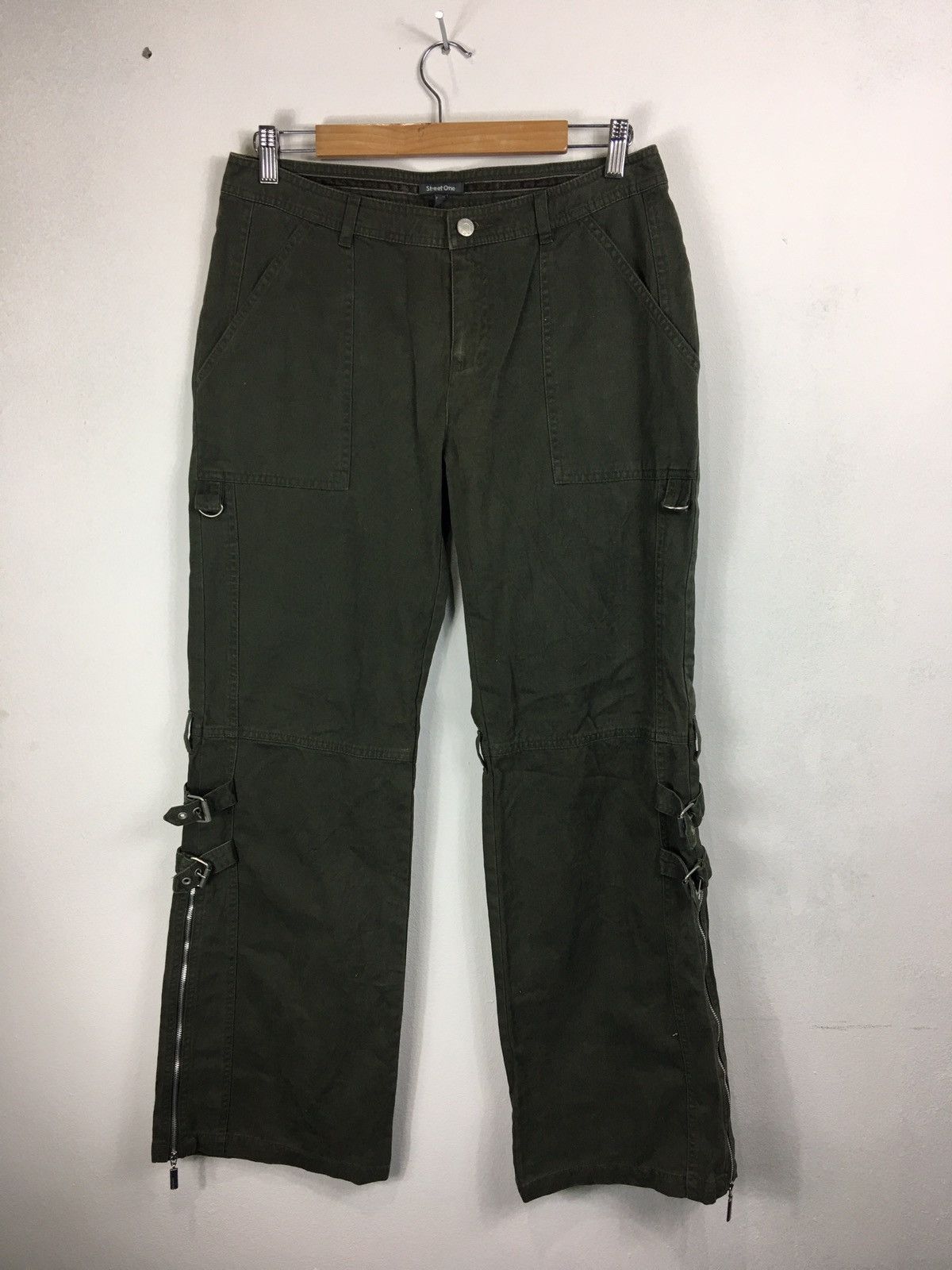 Japanese Brand Street One Parachute Bondage Cargo Tactical Trousers Pants Size US 32 / EU 48 - 2 Thumbnail
