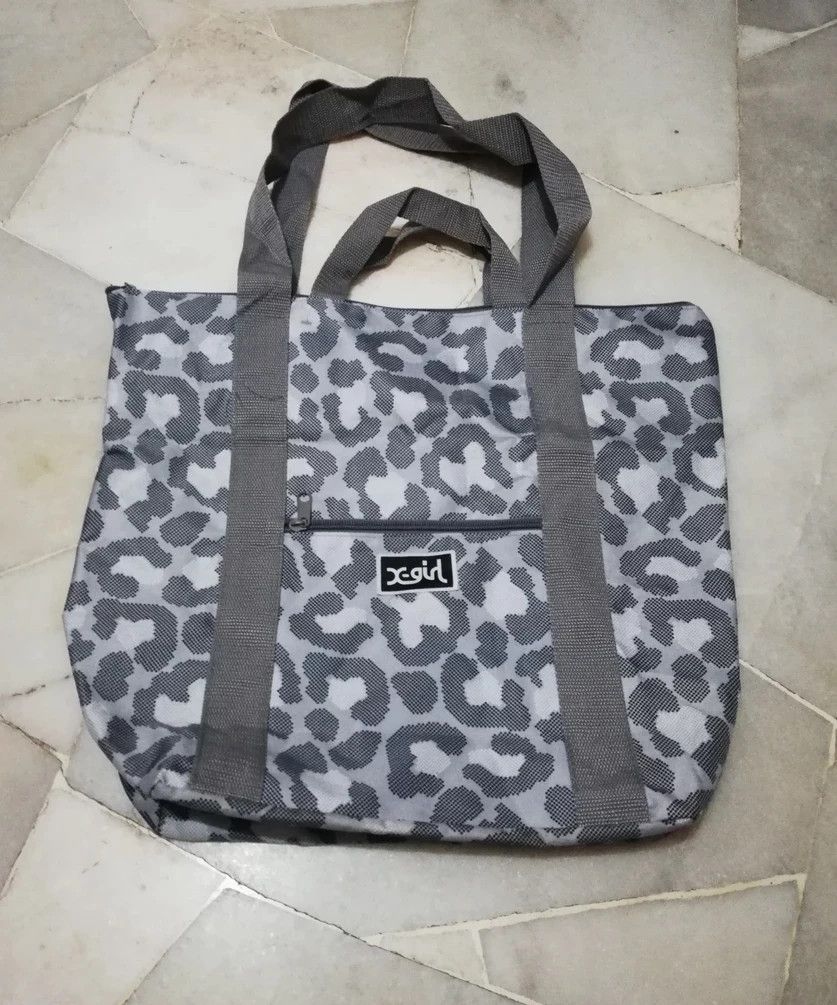 14th Addiction Avant Garde Style X-Girl Leopard Print Tote Bag Size ONE SIZE - 1 Thumbnail