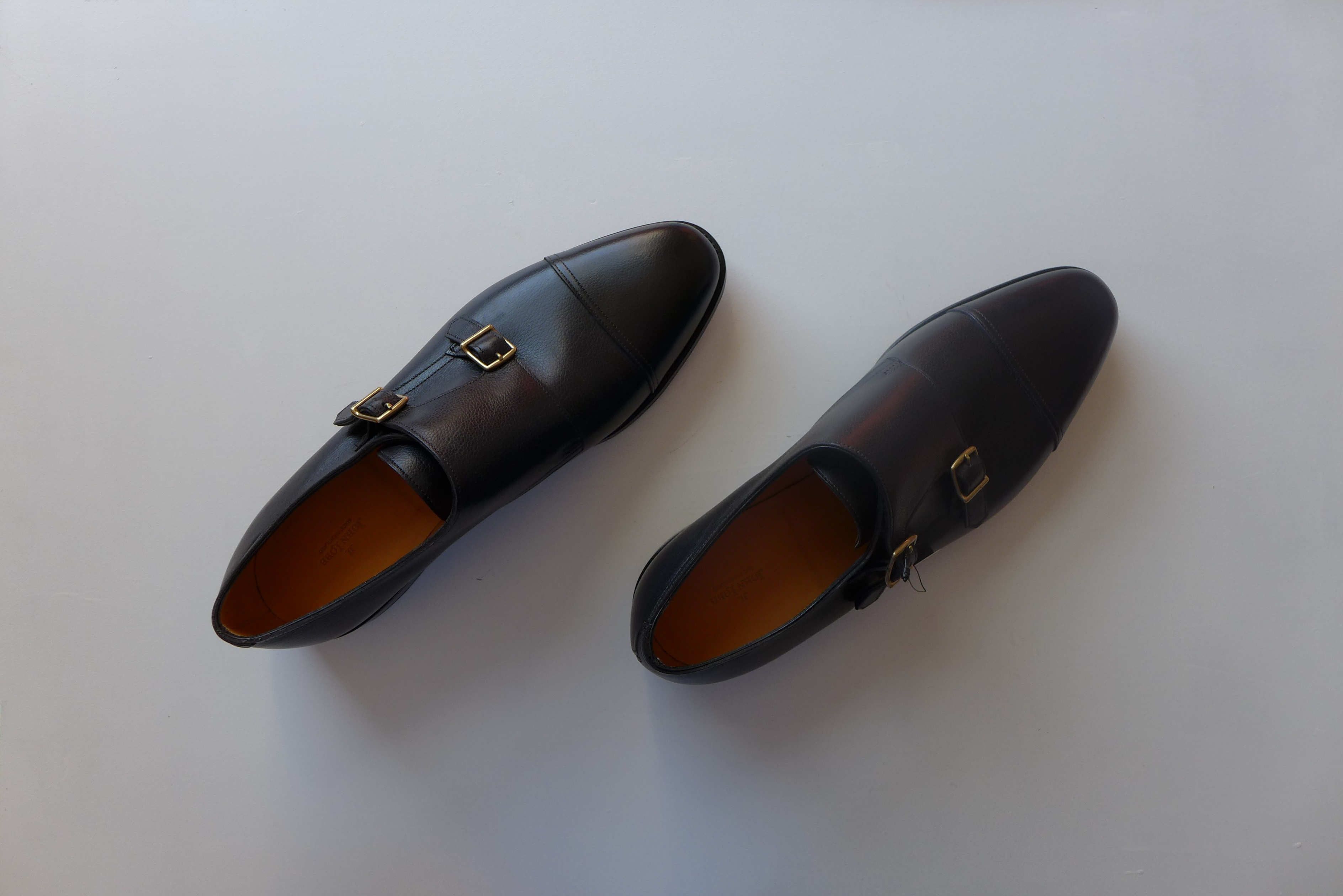 John Lobb John Lobb William Monk Strap Shoes - Black Grain Leather Size US 12.5 / EU 45-46 - 4 Thumbnail