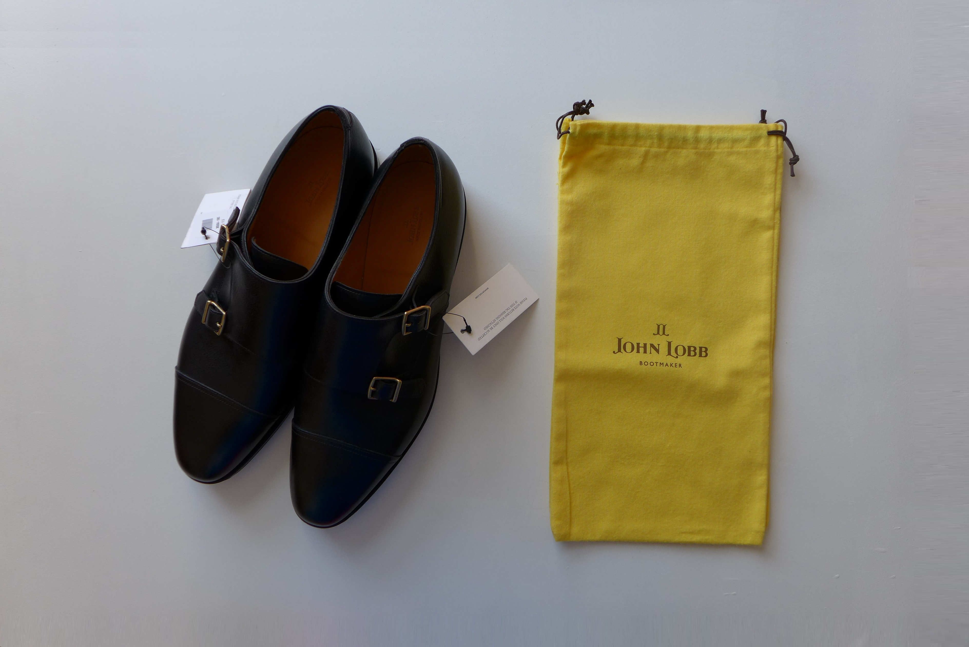 John Lobb John Lobb William Monk Strap Shoes - Black Grain Leather Size US 12.5 / EU 45-46 - 11 Thumbnail