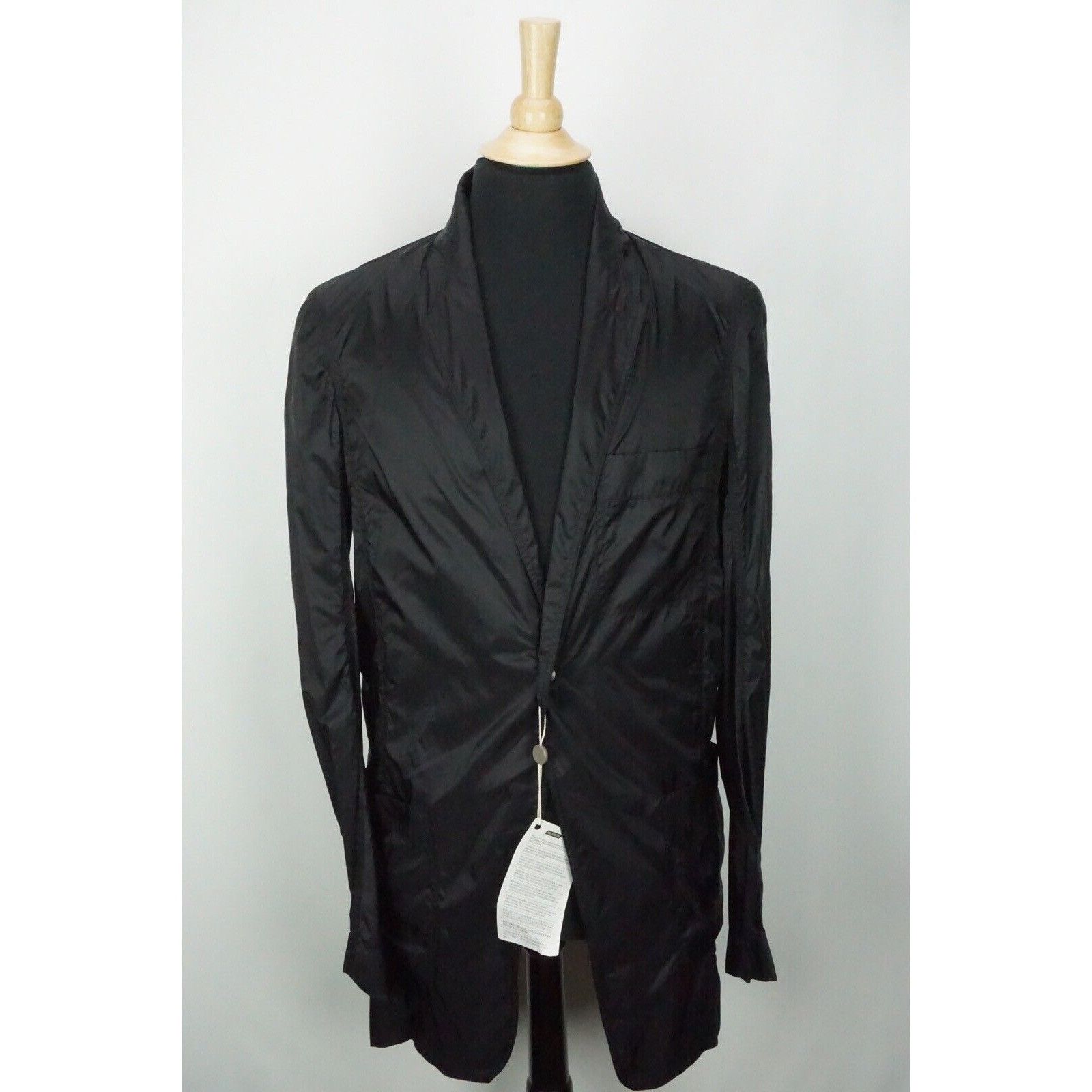 Rick Owens Darkshadow Polyamide Black Light Sport Coat Jacke