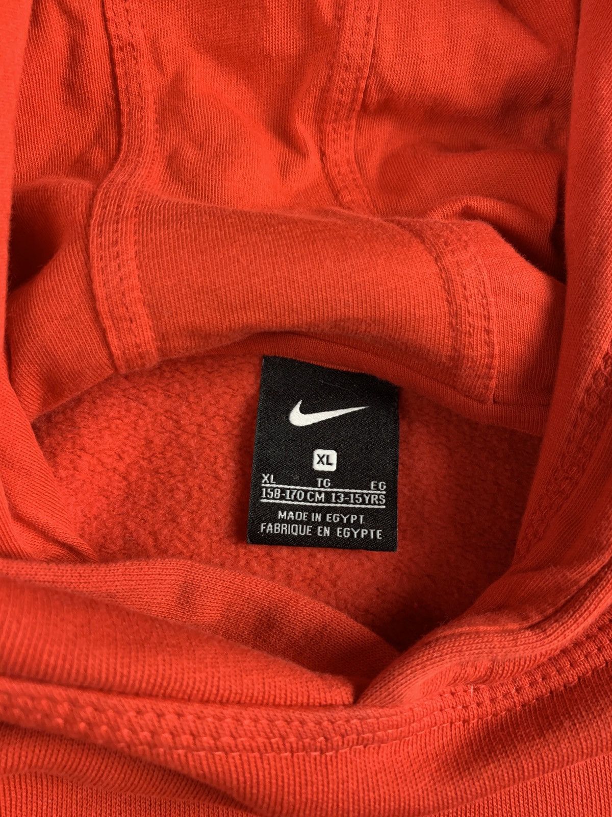 Nike Vintage Nike Swoosh Red Hoodie Size S / US 4 / IT 40 - 5 Thumbnail