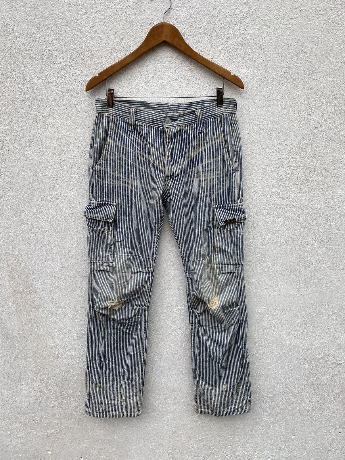 Hysteric Glamour Vintage Hysteric Glamour striped japanese trousers pants Size US 31 - 1 Thumbnail