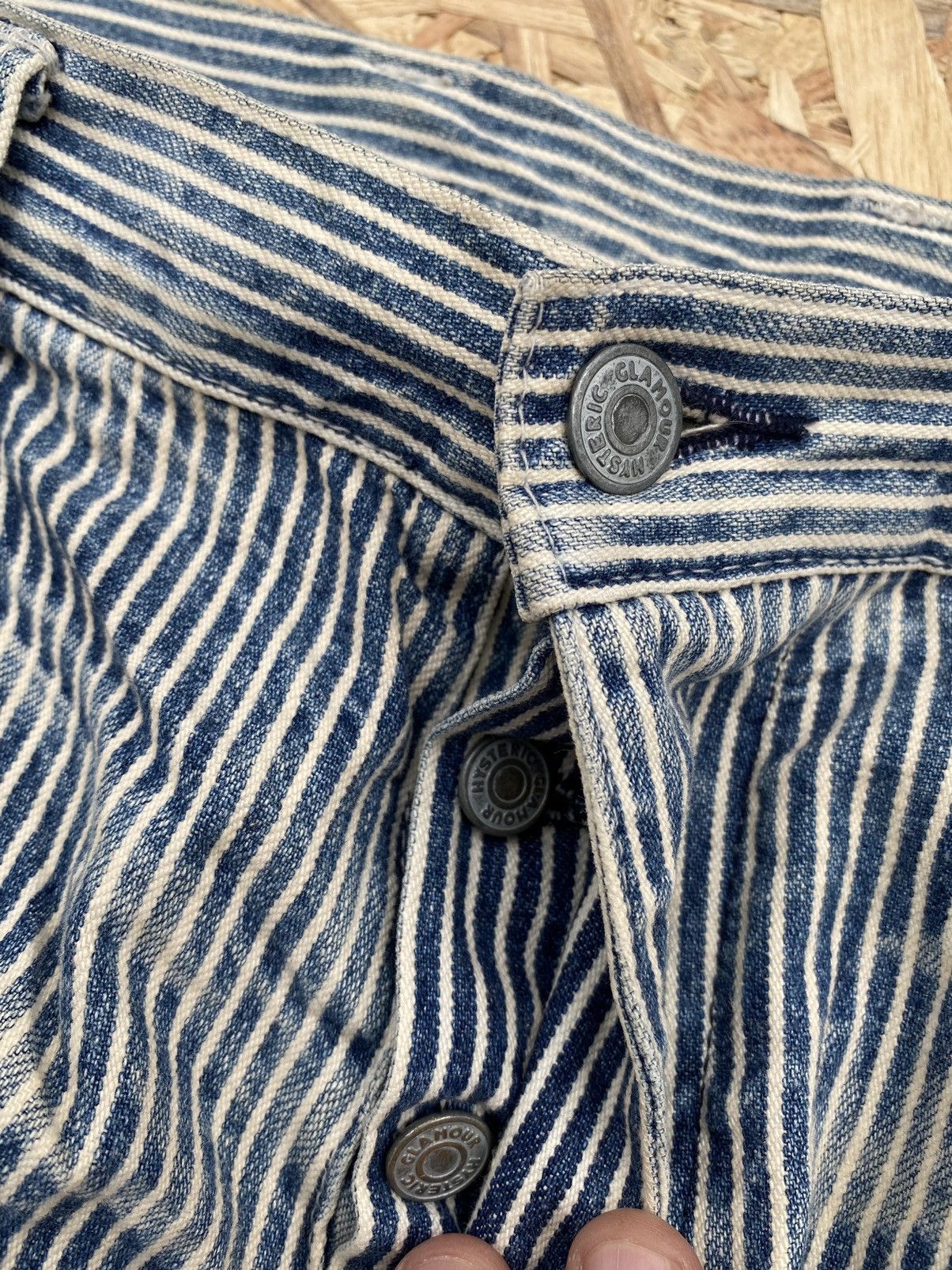 Hysteric Glamour Vintage Hysteric Glamour striped japanese trousers pants Size US 31 - 11 Thumbnail