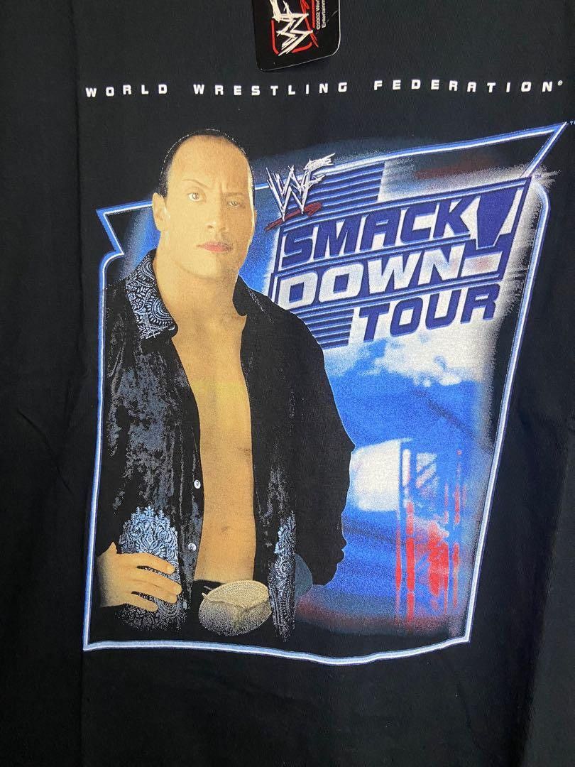 WWE × WWF 2002 Smackdown Tour Asia The Rock Size US L / EU 52-54 / 3 - 3 Thumbnail