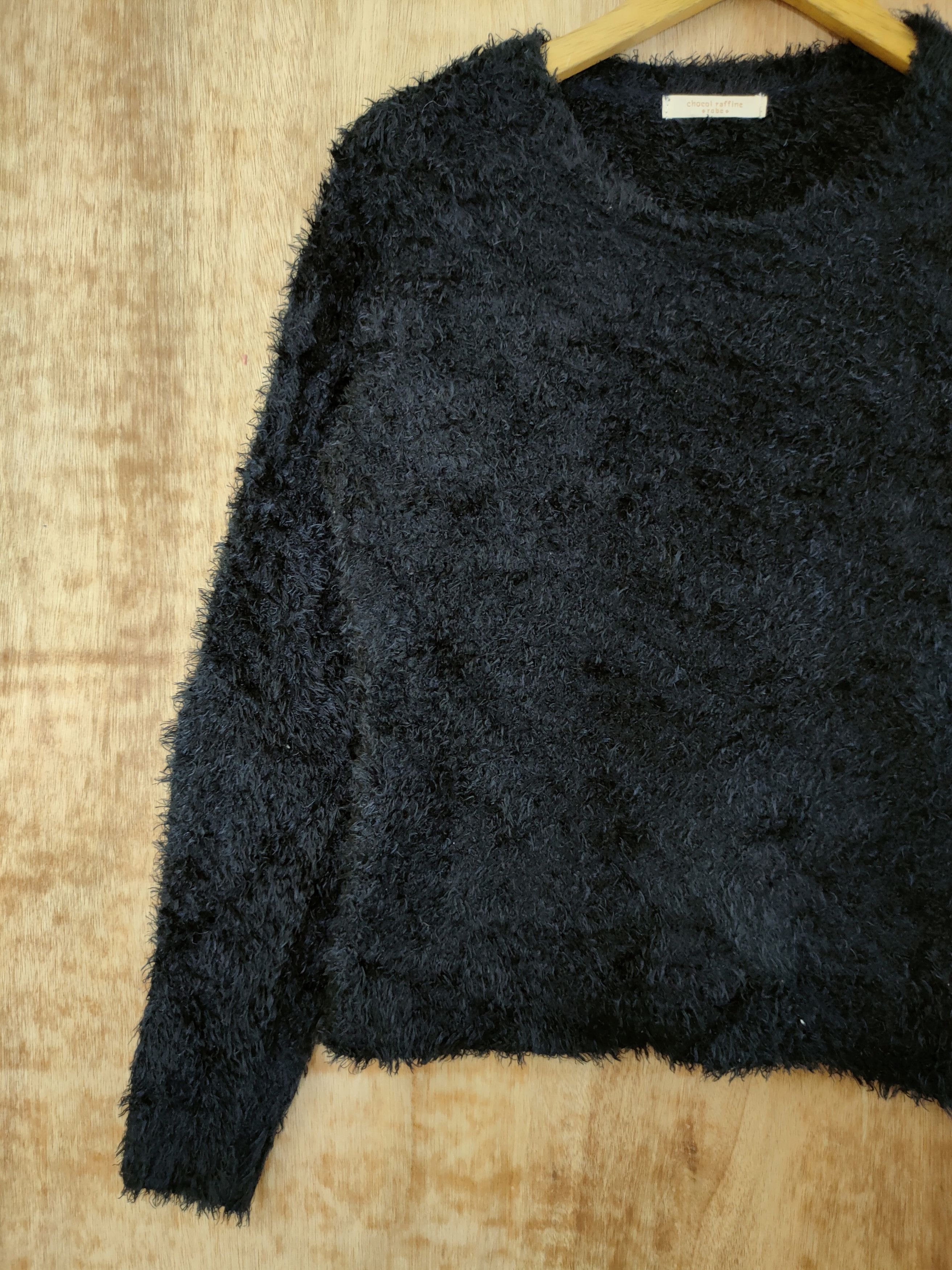 Aran Crafts DL Chocol Raffine Robe mohair soft fur knitwear #46-467 Size US M / EU 48-50 / 2 - 2 Thumbnail