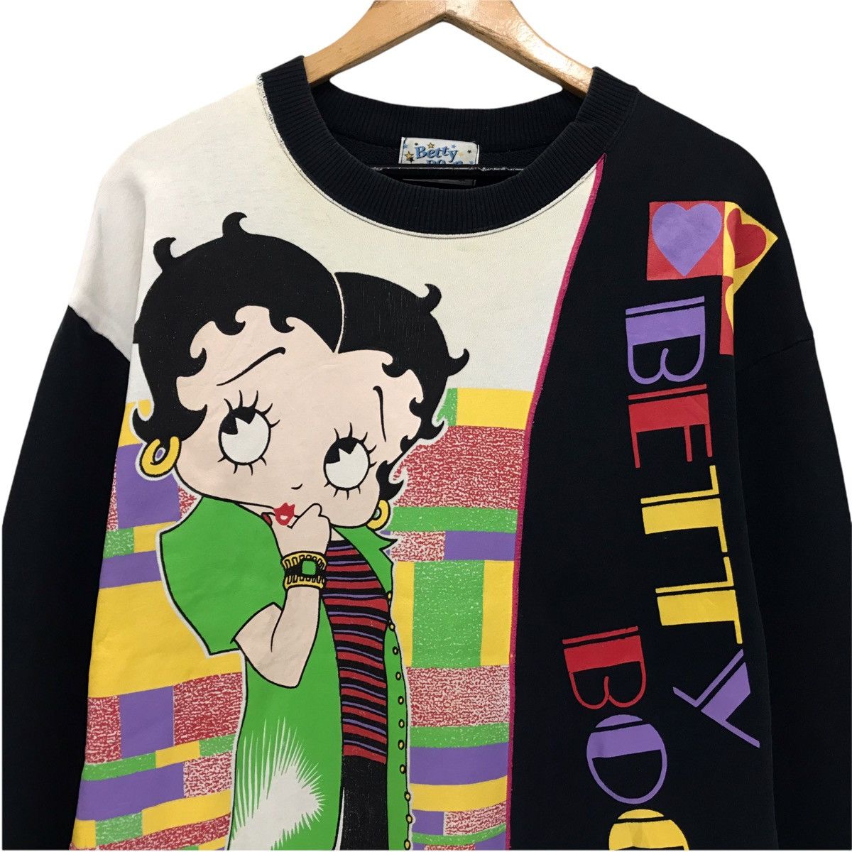 Cartoon Network × Vintage Vintage Betty Boop Sweatshirt Big Logo Betty Boop Size US M / EU 48-50 / 2 - 2 Thumbnail