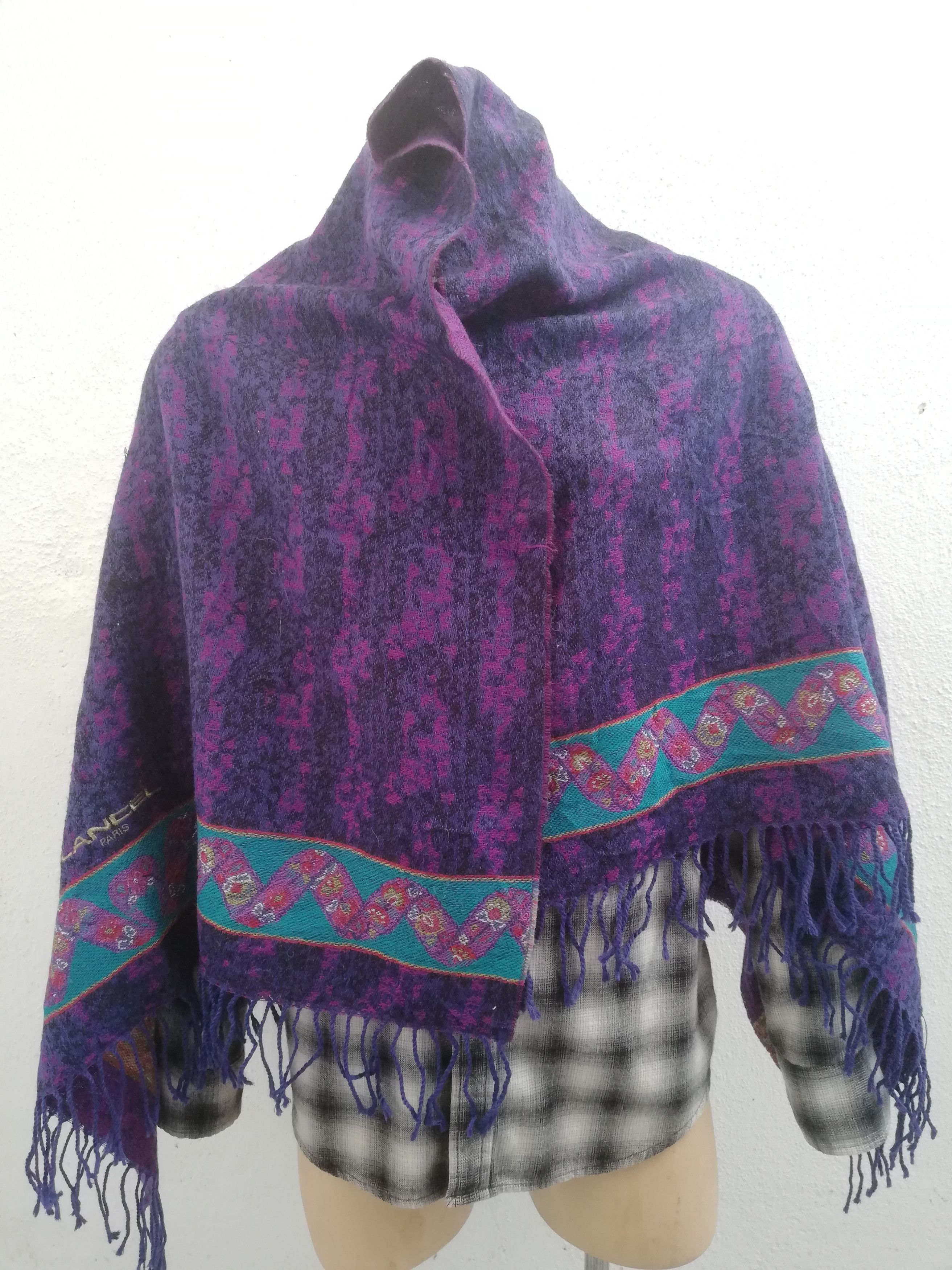 Vintage Lancel Multicolor Long Scarf