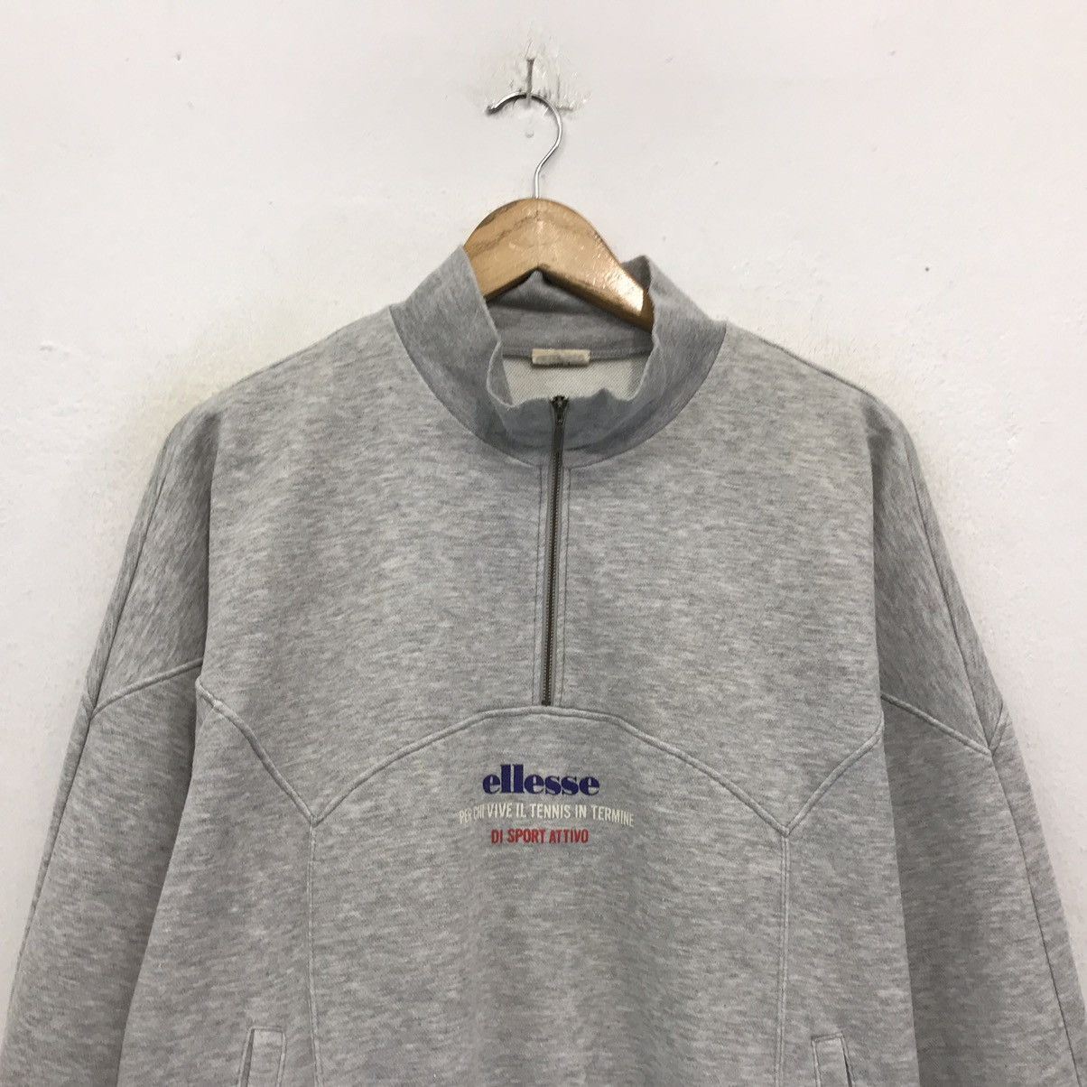 Ellesse × Japanese Brand × Vintage ELLESSE Sweatshirt Half Zip Embroidery BigLogo Size US M / EU 48-50 / 2 - 4 Thumbnail