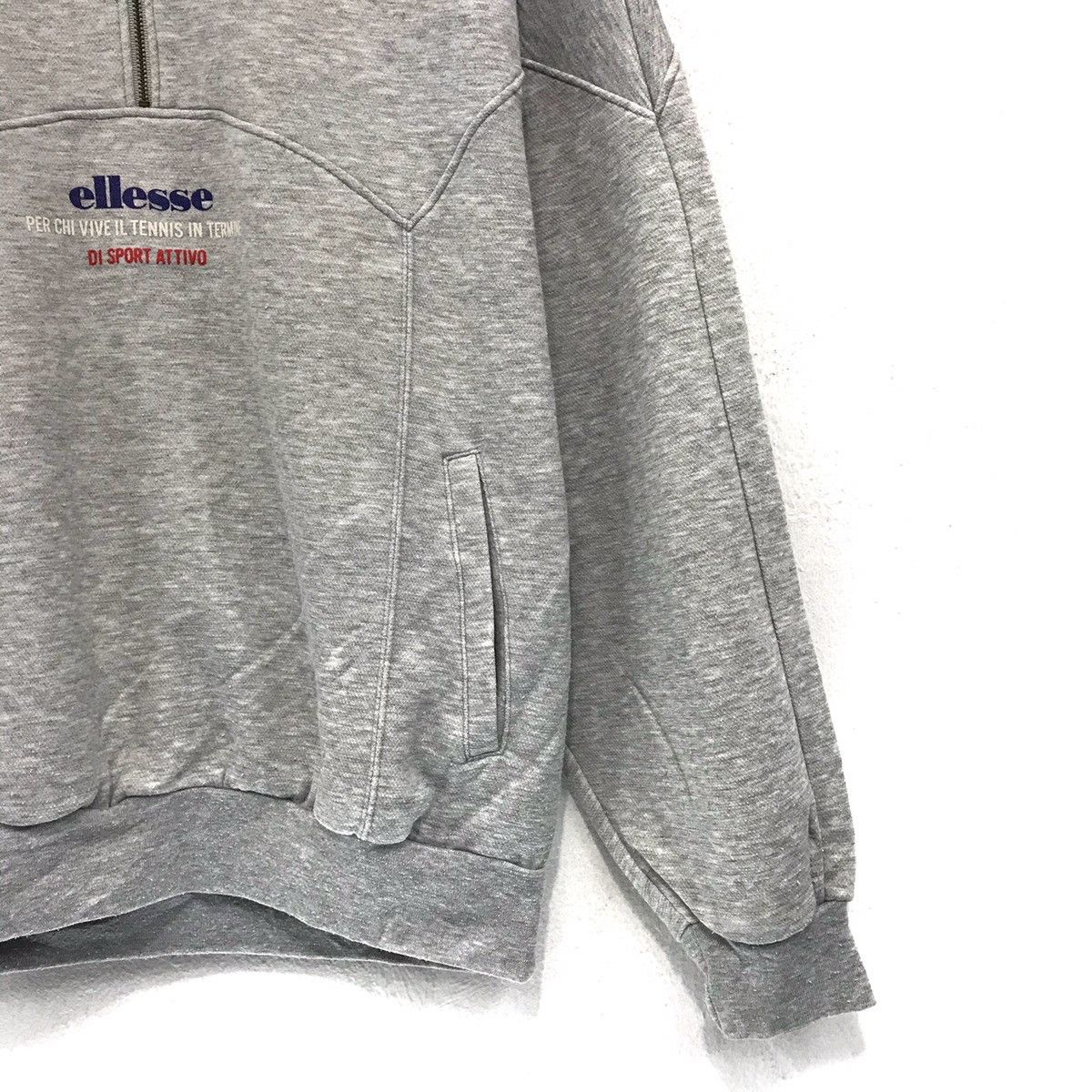 Ellesse × Japanese Brand × Vintage ELLESSE Sweatshirt Half Zip Embroidery BigLogo Size US M / EU 48-50 / 2 - 5 Thumbnail
