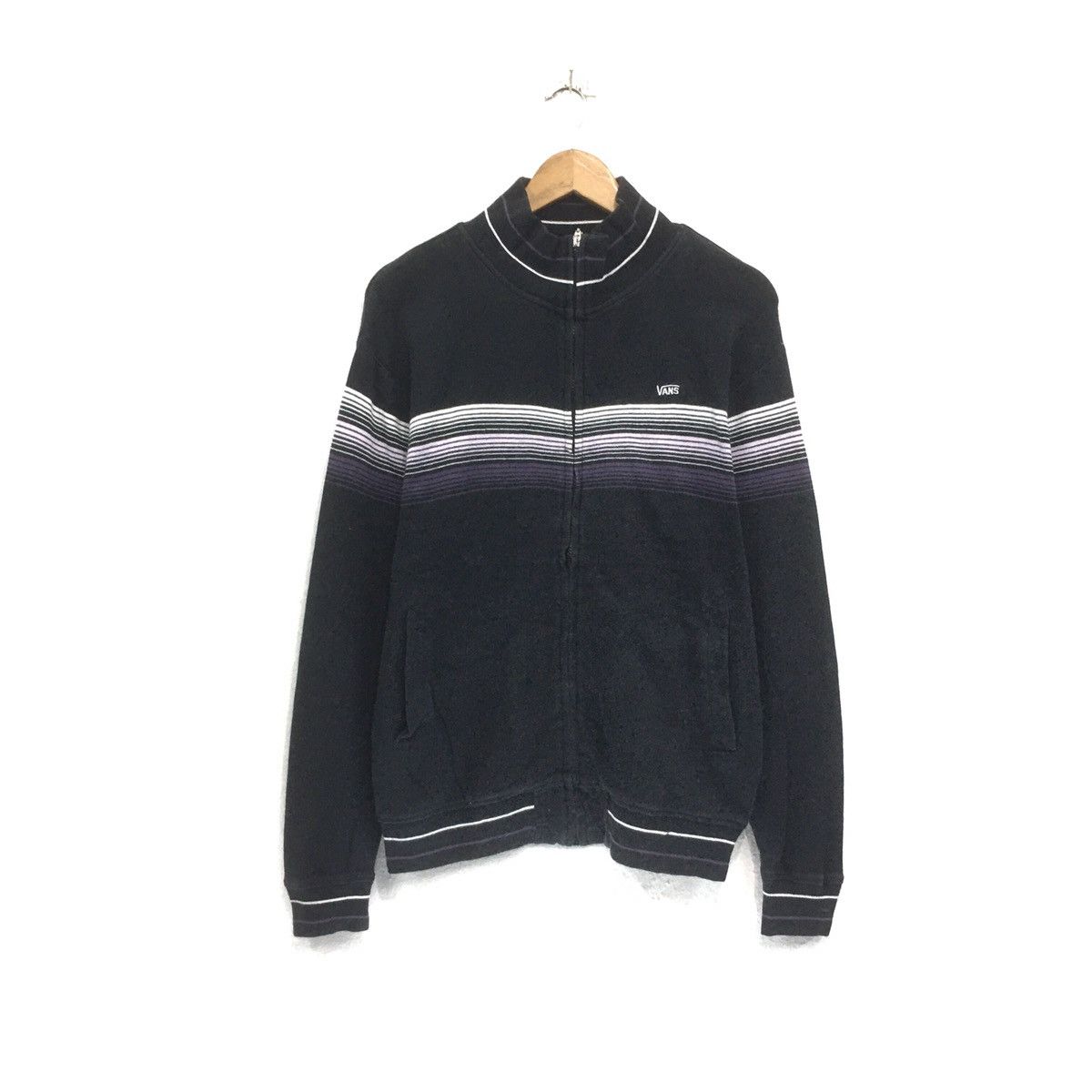 Japanese Brand × Vans Vintage VANS Sweatshirt Zipper Up Sweater Vans Size US M / EU 48-50 / 2 - 2 Thumbnail