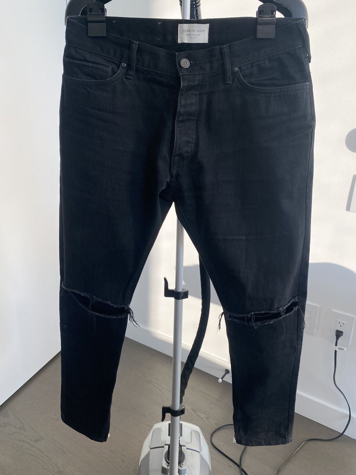 image of Fear Of God Selvedge Denim in Black, Men's (Size 33)