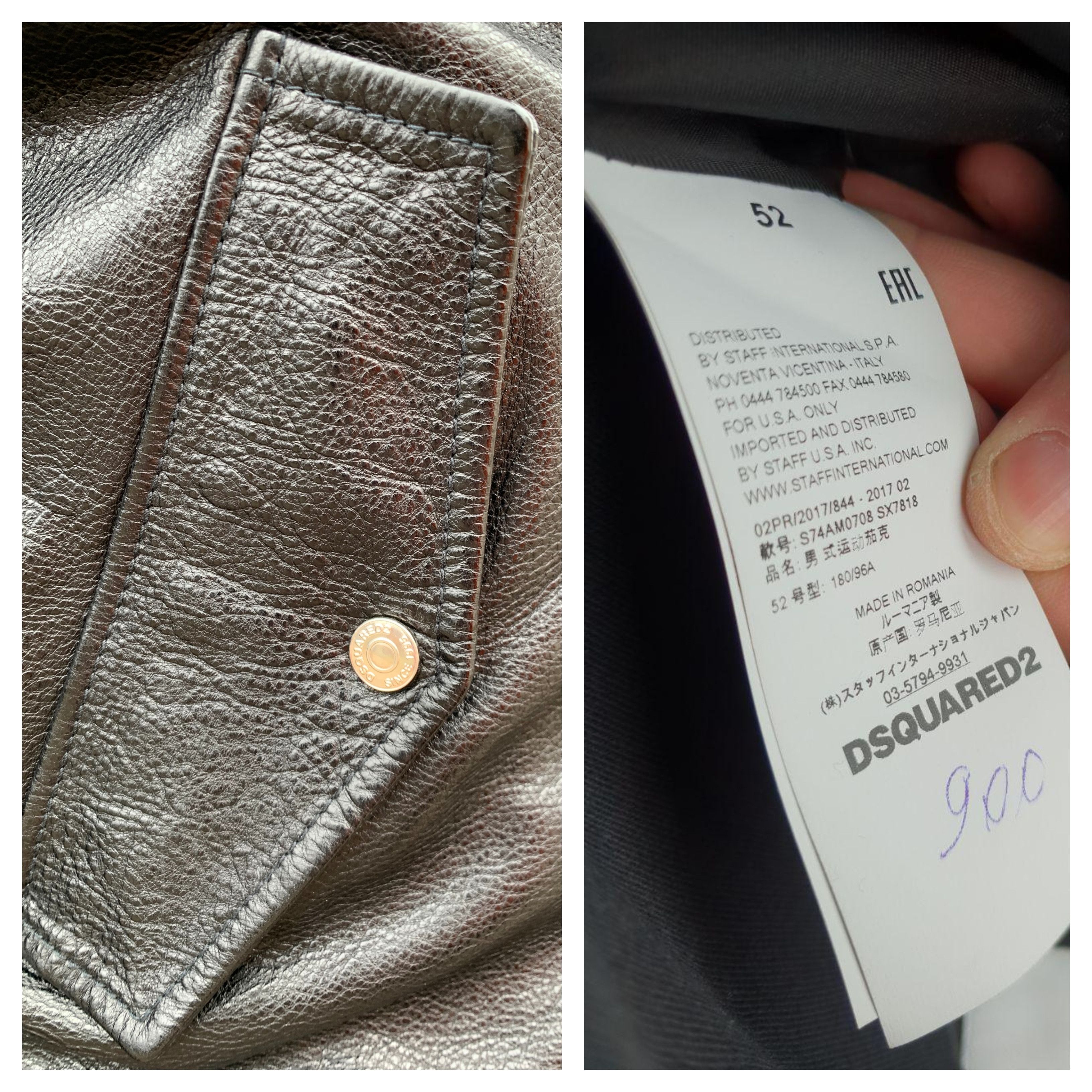 Dsquared2 2355$ DSquared² Paratrooper Leather Jacket Size US L / EU 52-54 / 3 - 10 Thumbnail
