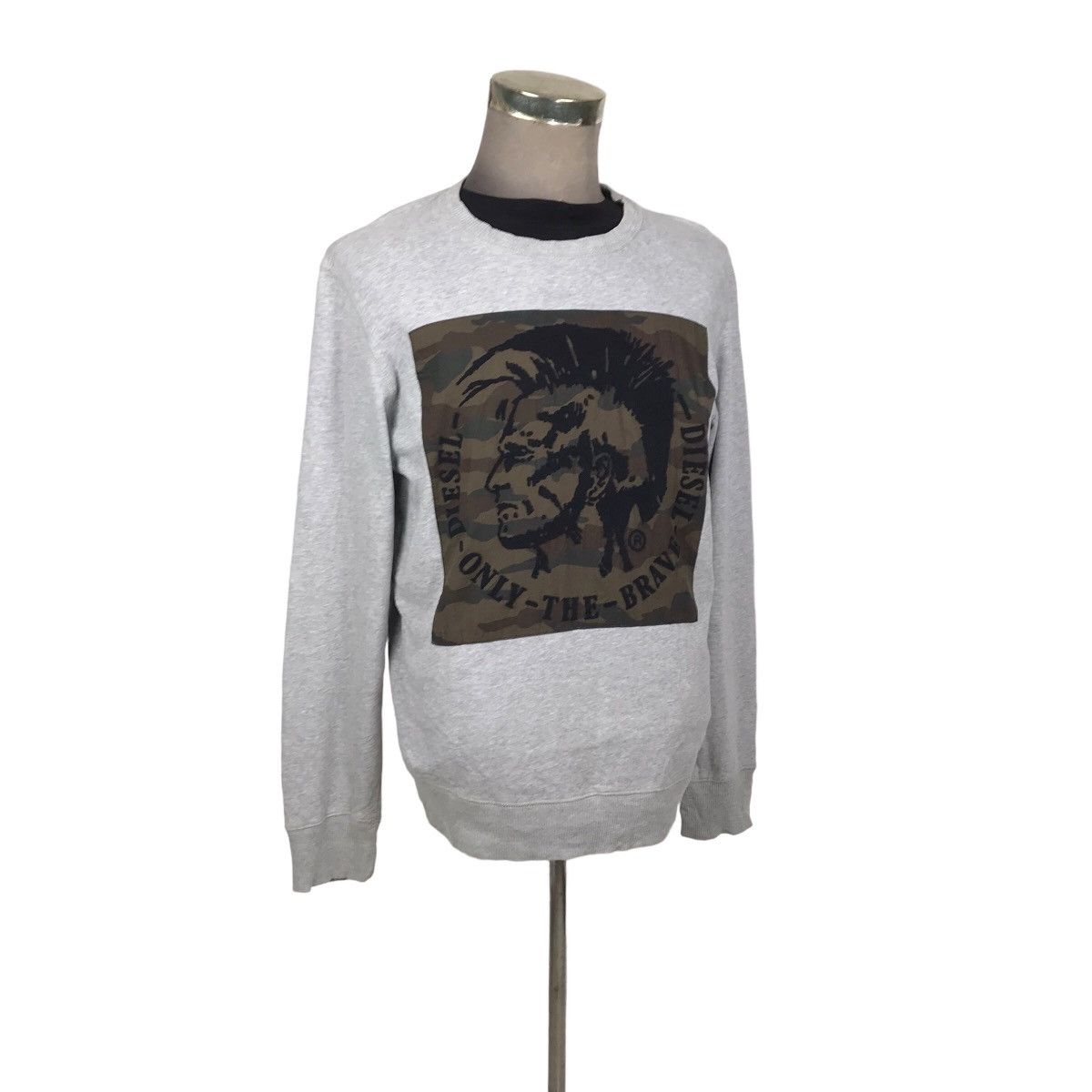Diesel Scentyn-S Mohawk Crewneck Sweatshirt Big Logo