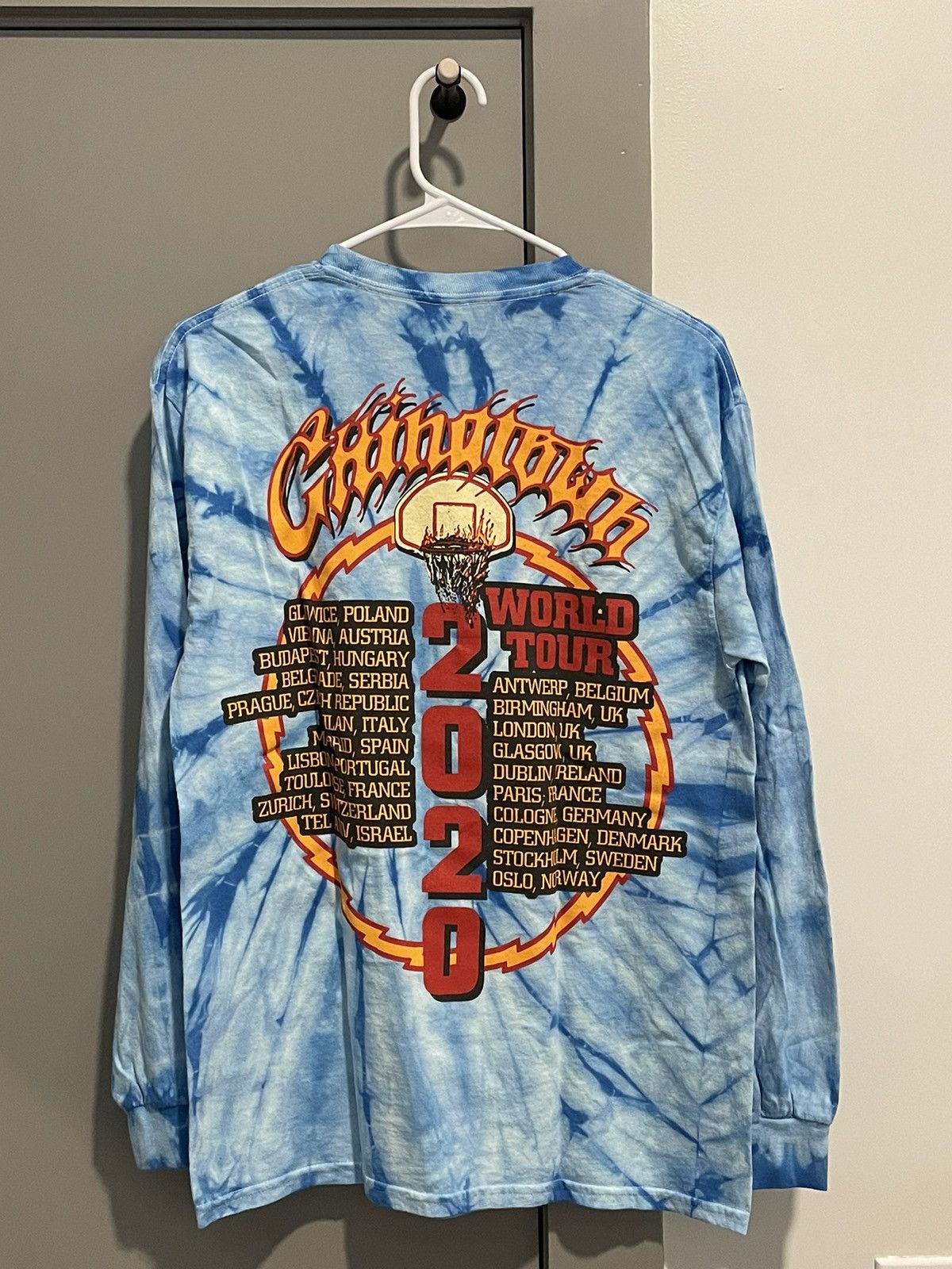 Market Skelly World Tour Blue Tie-Dye Longsleeve Size US M / EU 48-50 / 2 - 2 Thumbnail