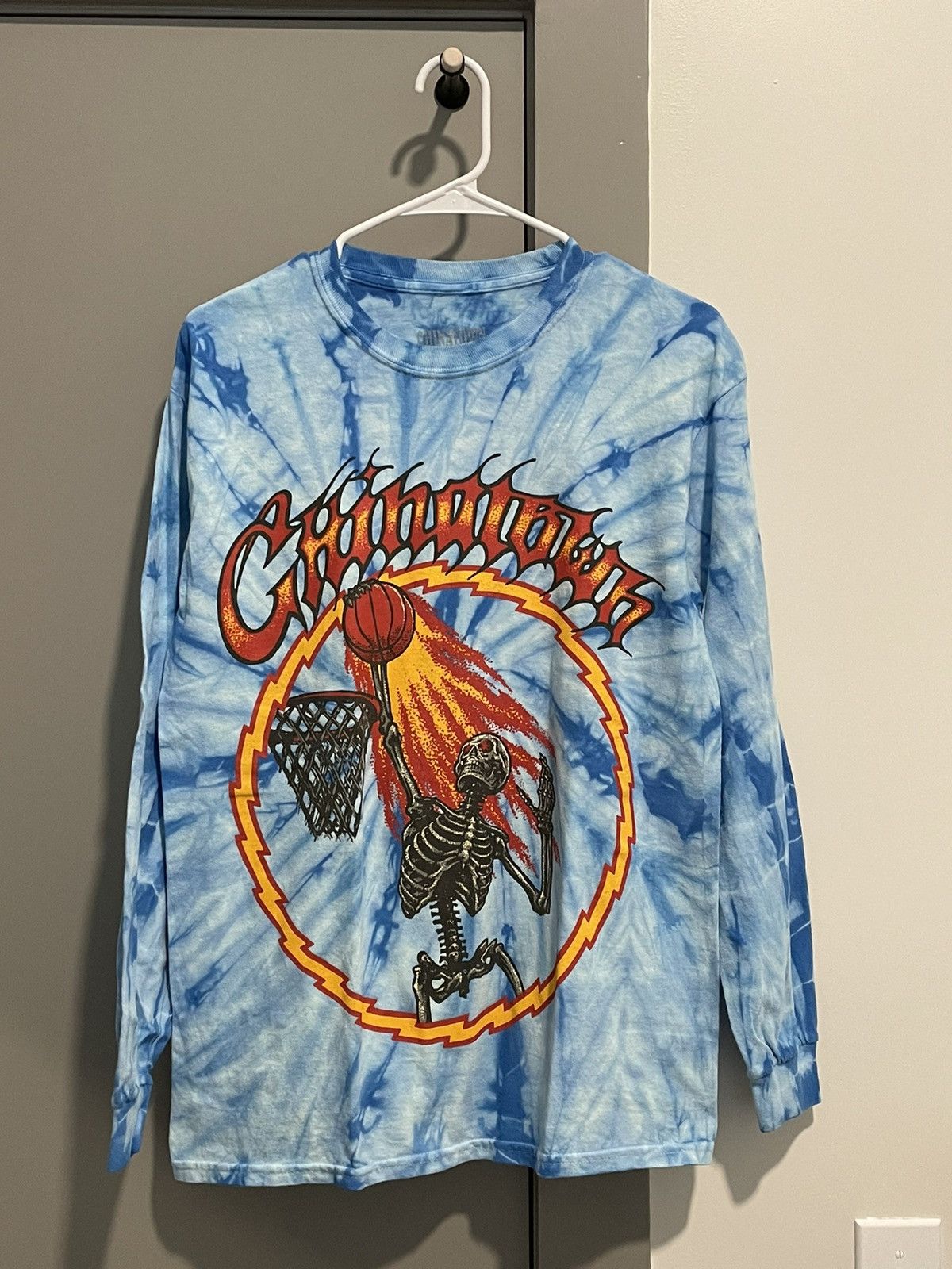 Market Skelly World Tour Blue Tie-Dye Longsleeve Size US M / EU 48-50 / 2 - 1 Thumbnail
