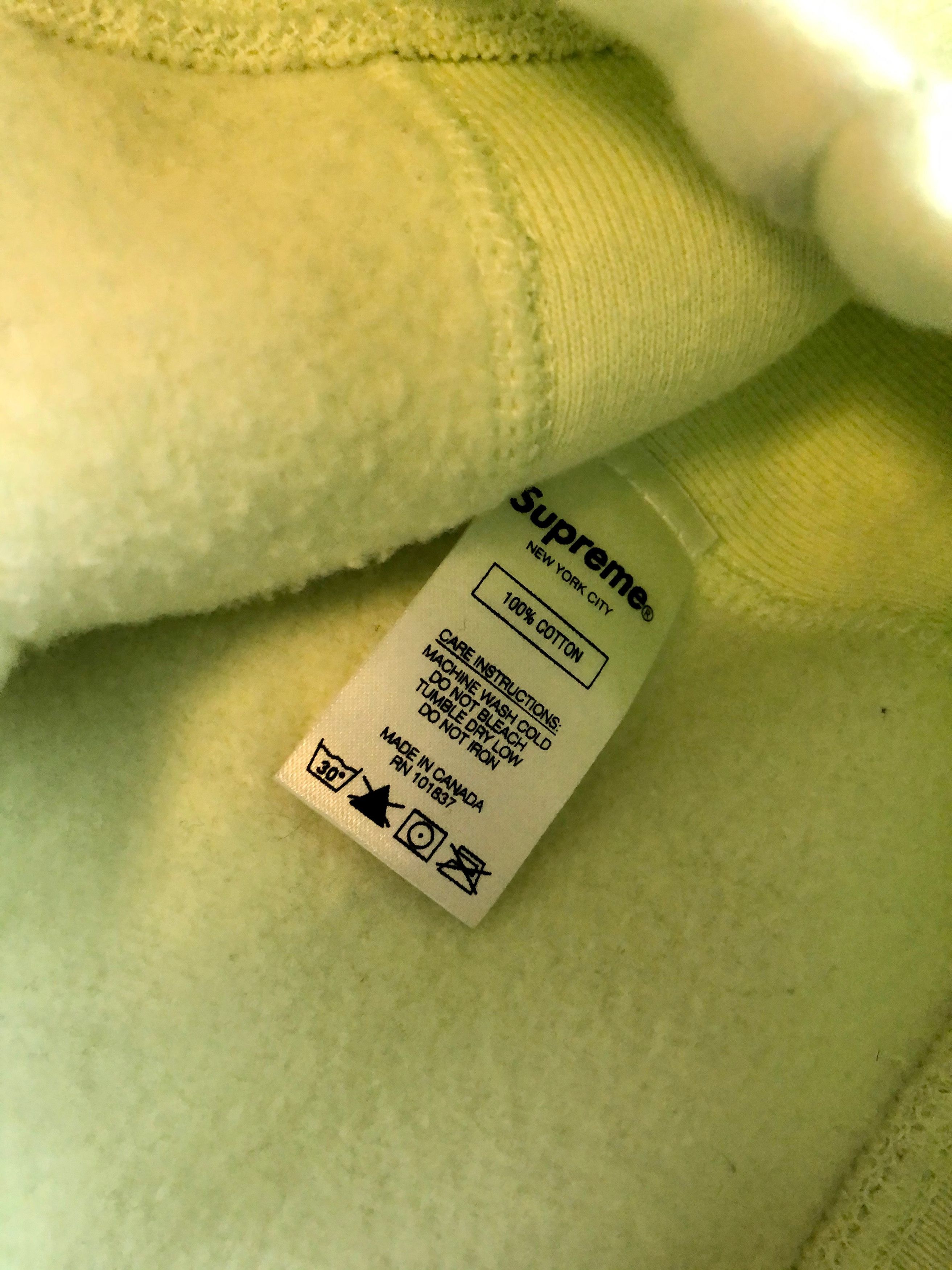 Supreme Supreme Pale Lime Box Logo Hoodie FW17 Size US L / EU 52-54 / 3 - 7 Thumbnail