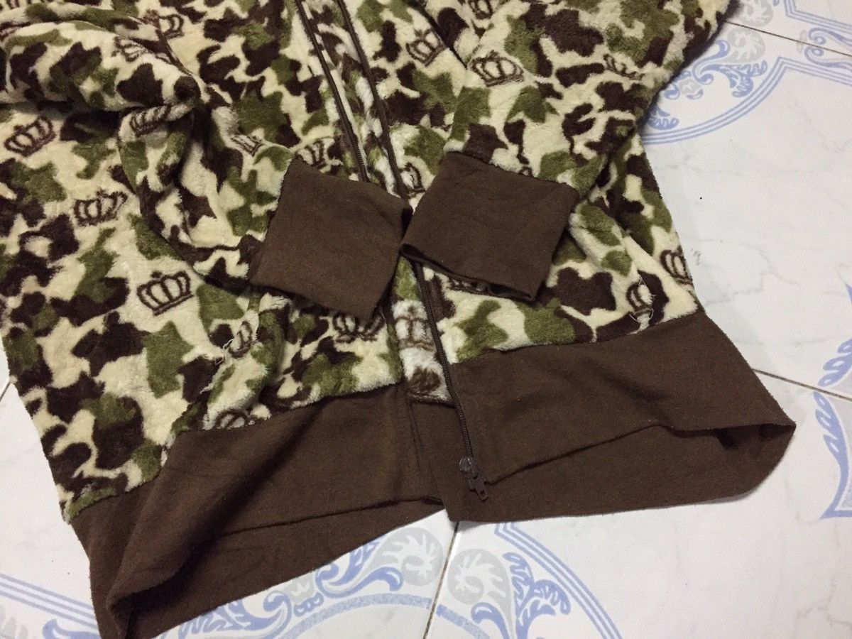 Japanese Brand FullPrint Babydoll Military Camo Fleece Hoodie Jacket Size US L / EU 52-54 / 3 - 13 Thumbnail