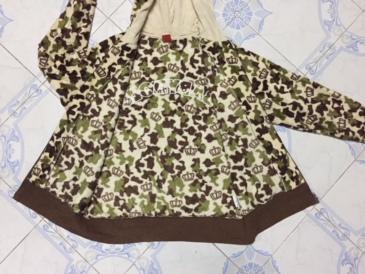 Japanese Brand FullPrint Babydoll Military Camo Fleece Hoodie Jacket Size US L / EU 52-54 / 3 - 12 Thumbnail