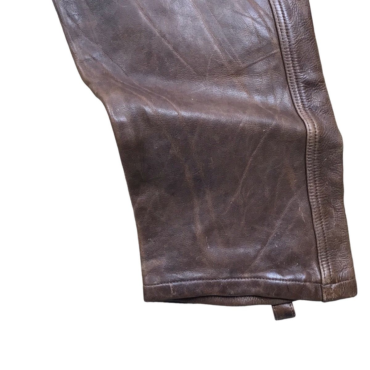 Emporio Armani Vintage Emporio Armani Leather Pants Size US 27 - 5 Thumbnail