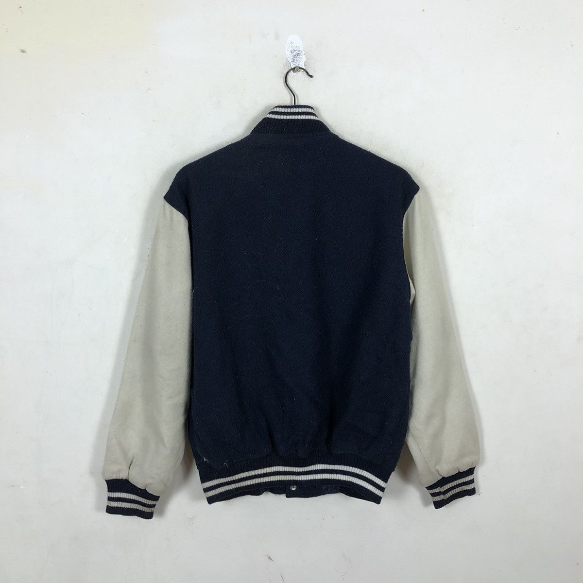 Japanese Brand VARSITY JACKET BUTTON PLAIN Size US L / EU 52-54 / 3 - 6 Thumbnail