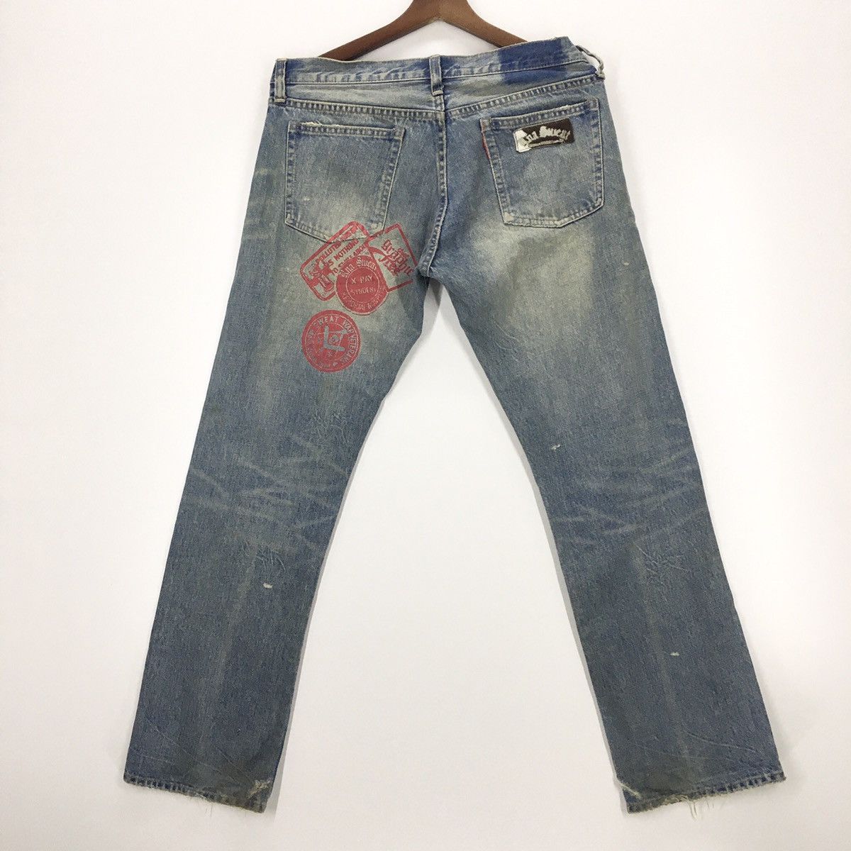 Japanese Brand RNA Inc. Japan Distressed Patchwork Denim Size US 32 / EU 48 - 11 Thumbnail