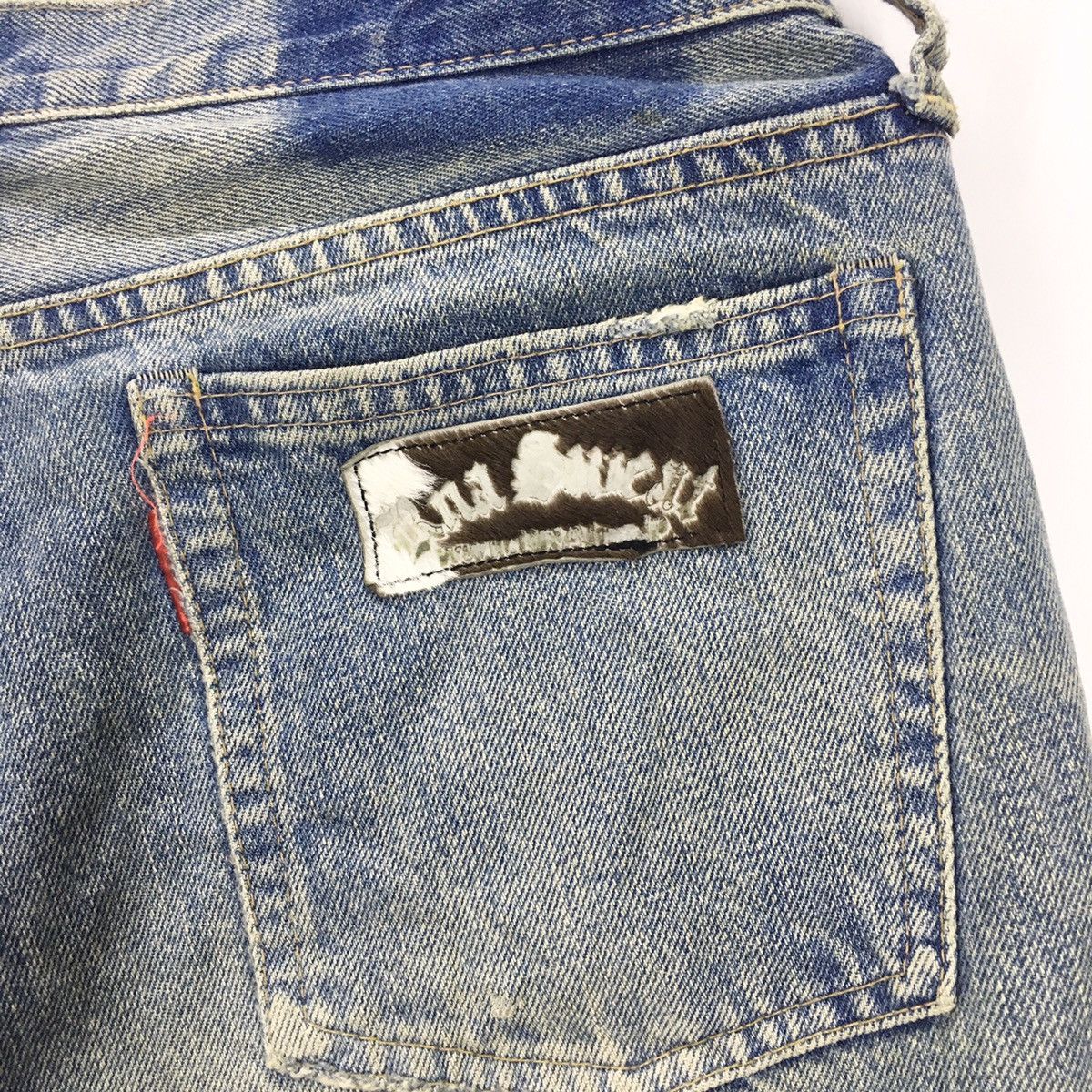 Japanese Brand RNA Inc. Japan Distressed Patchwork Denim Size US 32 / EU 48 - 5 Thumbnail