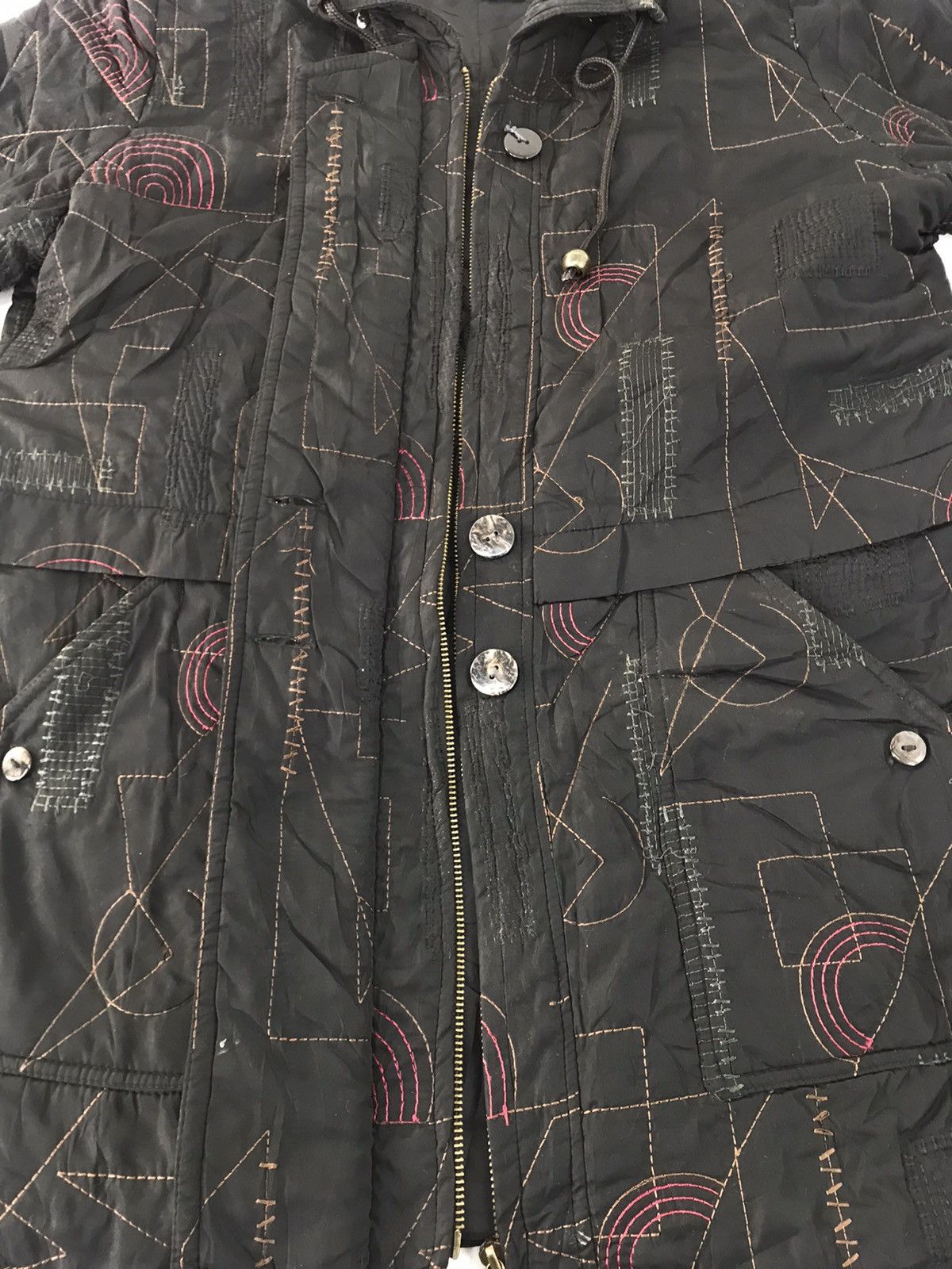 Japanese Brand Selene Pursue Elegant Luxury Style Patchwork Fashion Size M / US 6-8 / IT 42-44 - 4 Thumbnail