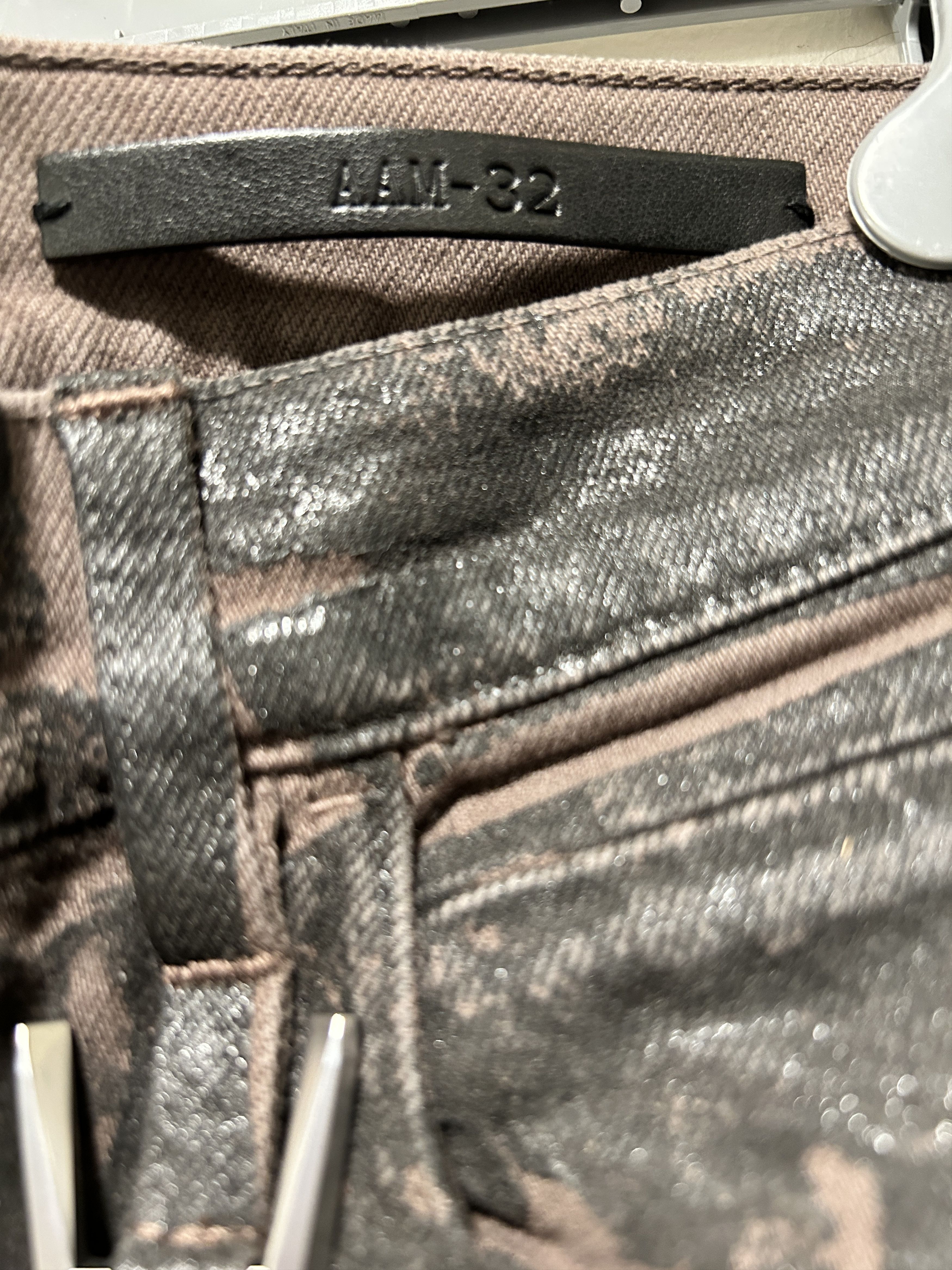 1017 ALYX 9SM 1017 ALYX 9SM Treated Denim Jeans 'Dark Brown' Bleached Size US 32 / EU 48 - 5 Thumbnail