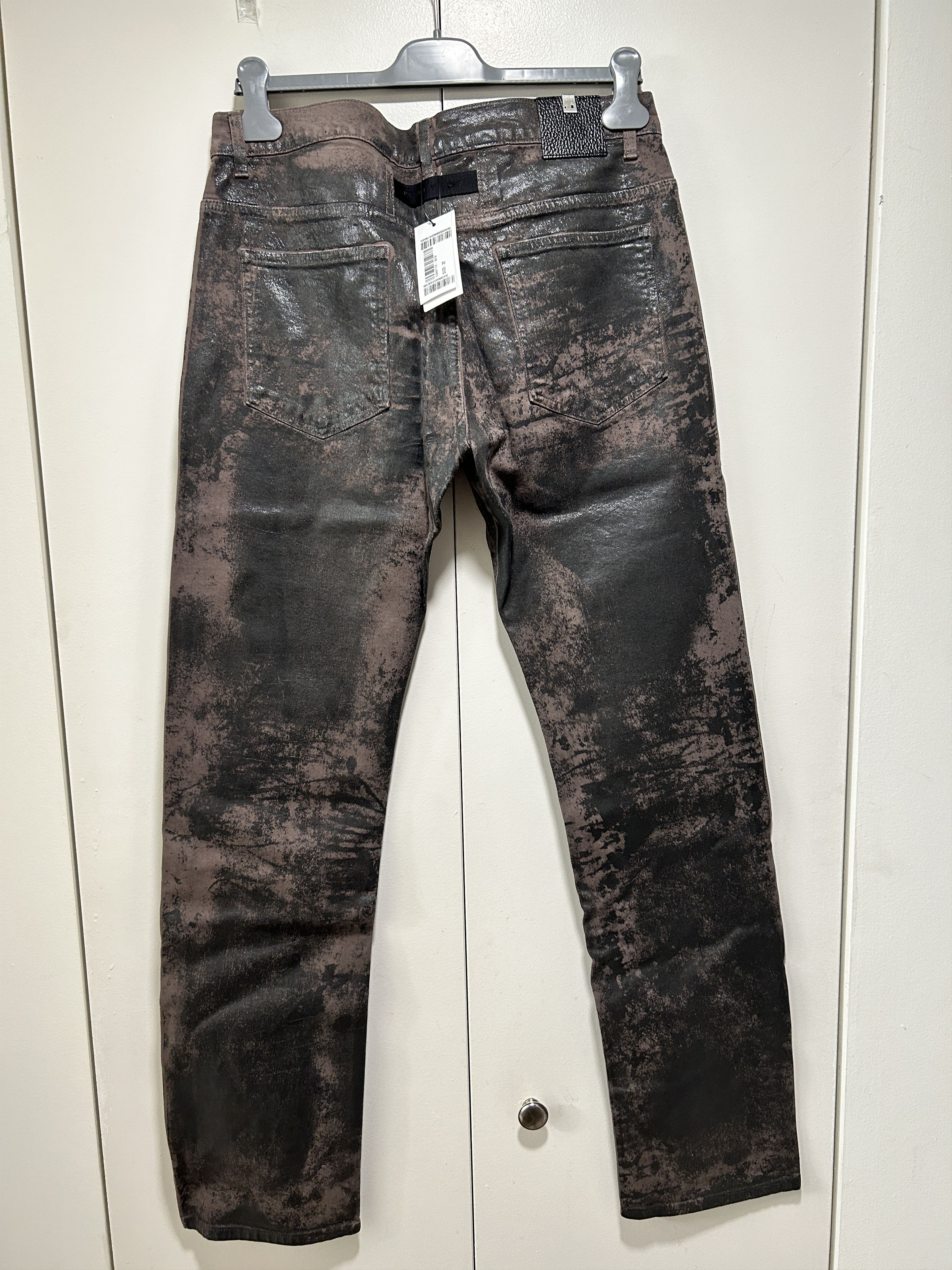 1017 ALYX 9SM 1017 ALYX 9SM Treated Denim Jeans 'Dark Brown' Bleached Size US 32 / EU 48 - 2 Thumbnail