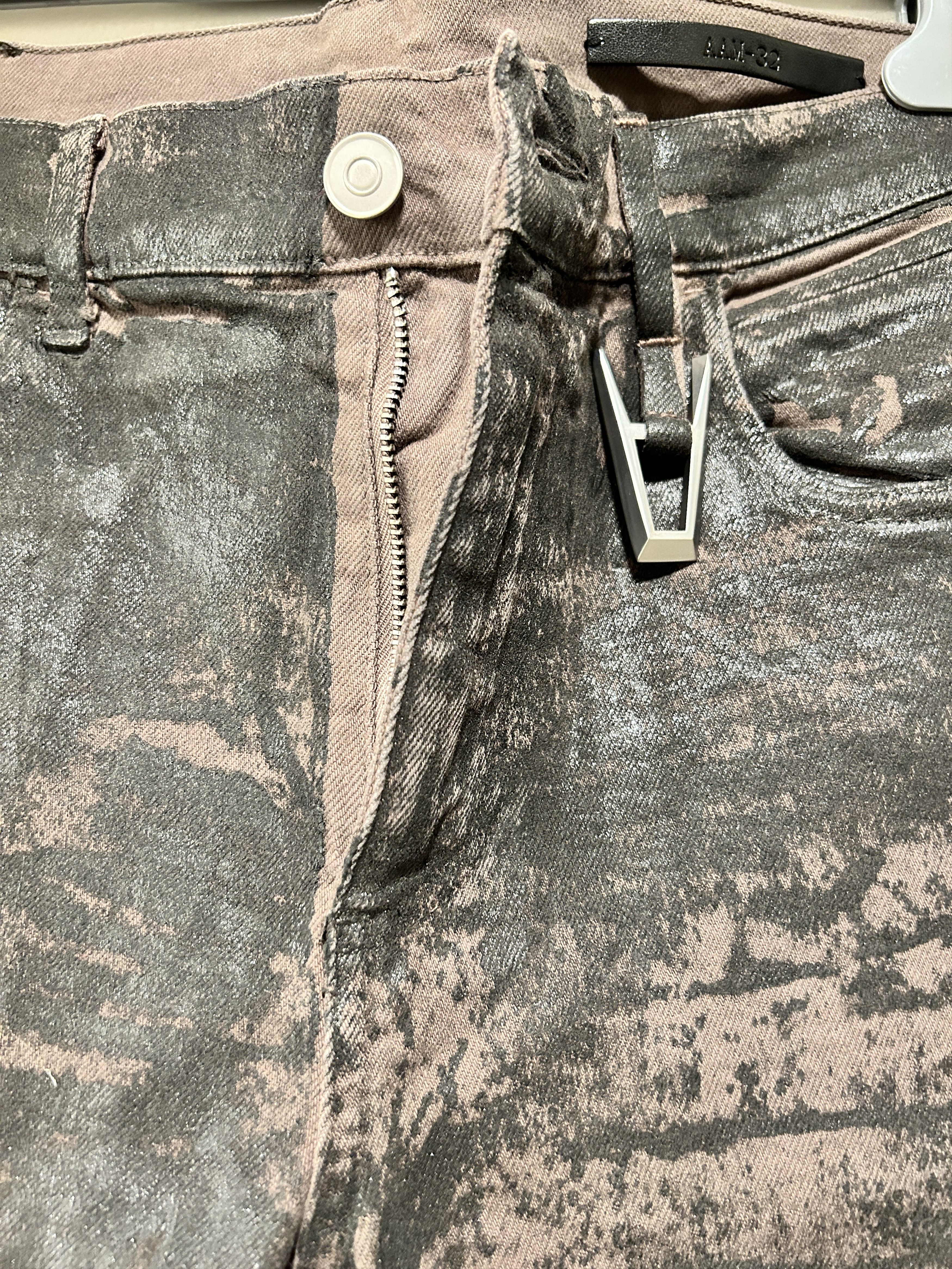 1017 ALYX 9SM 1017 ALYX 9SM Treated Denim Jeans 'Dark Brown' Bleached Size US 32 / EU 48 - 6 Thumbnail