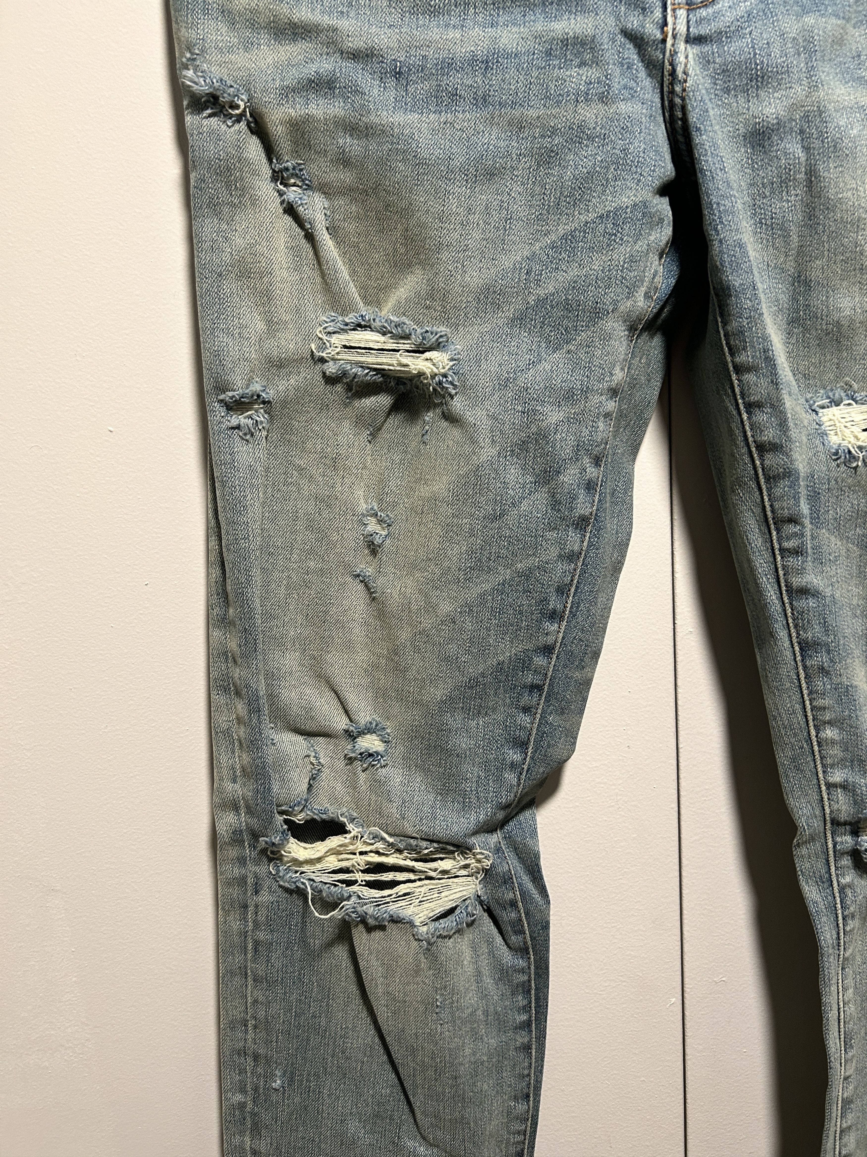 Amiri Amiri Thrasher Classic Skinny Stretch Jeans Dust Indigo Size US 32 / EU 48 - 3 Thumbnail