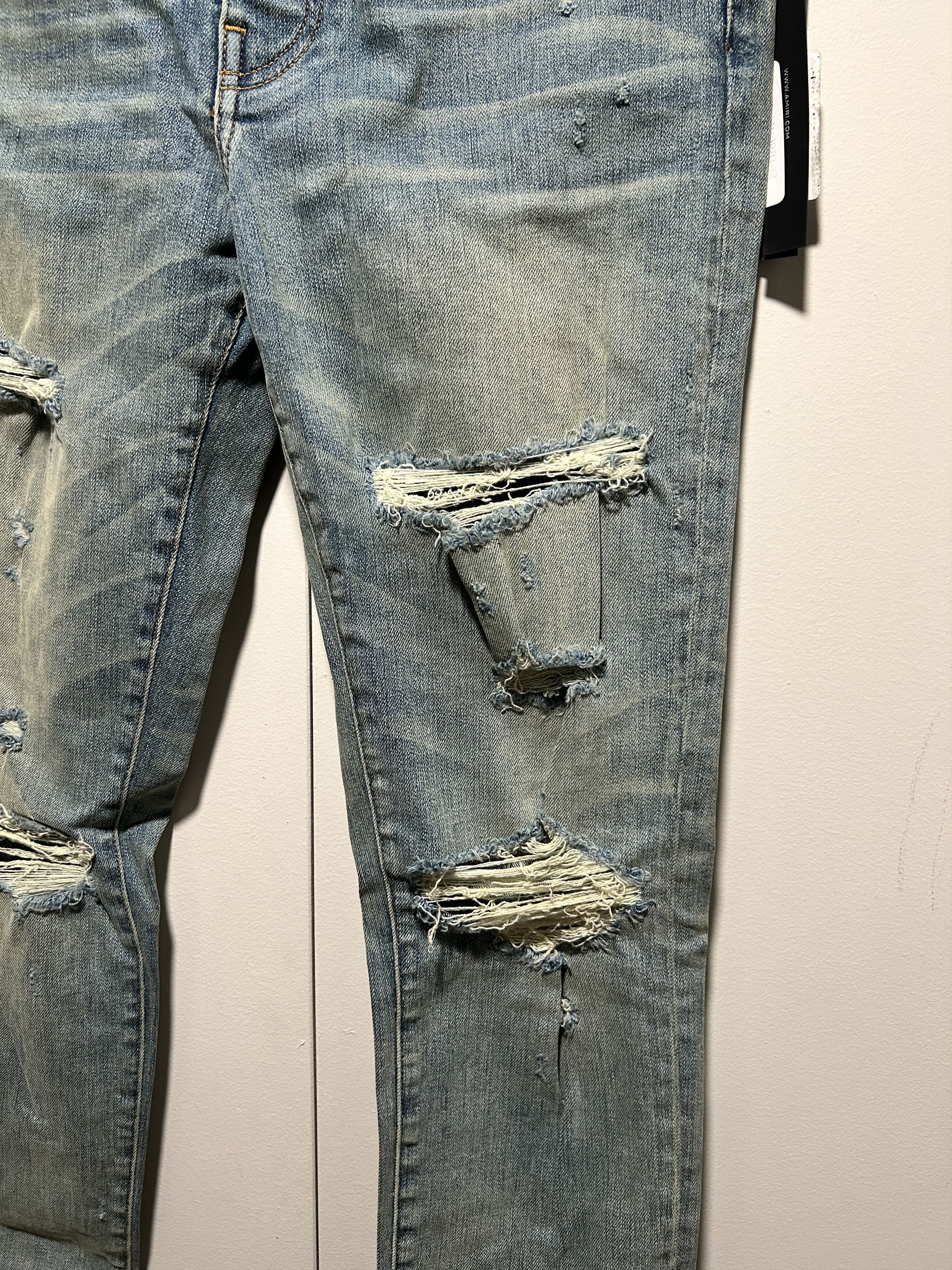 Amiri Amiri Thrasher Classic Skinny Stretch Jeans Dust Indigo Size US 32 / EU 48 - 2 Thumbnail