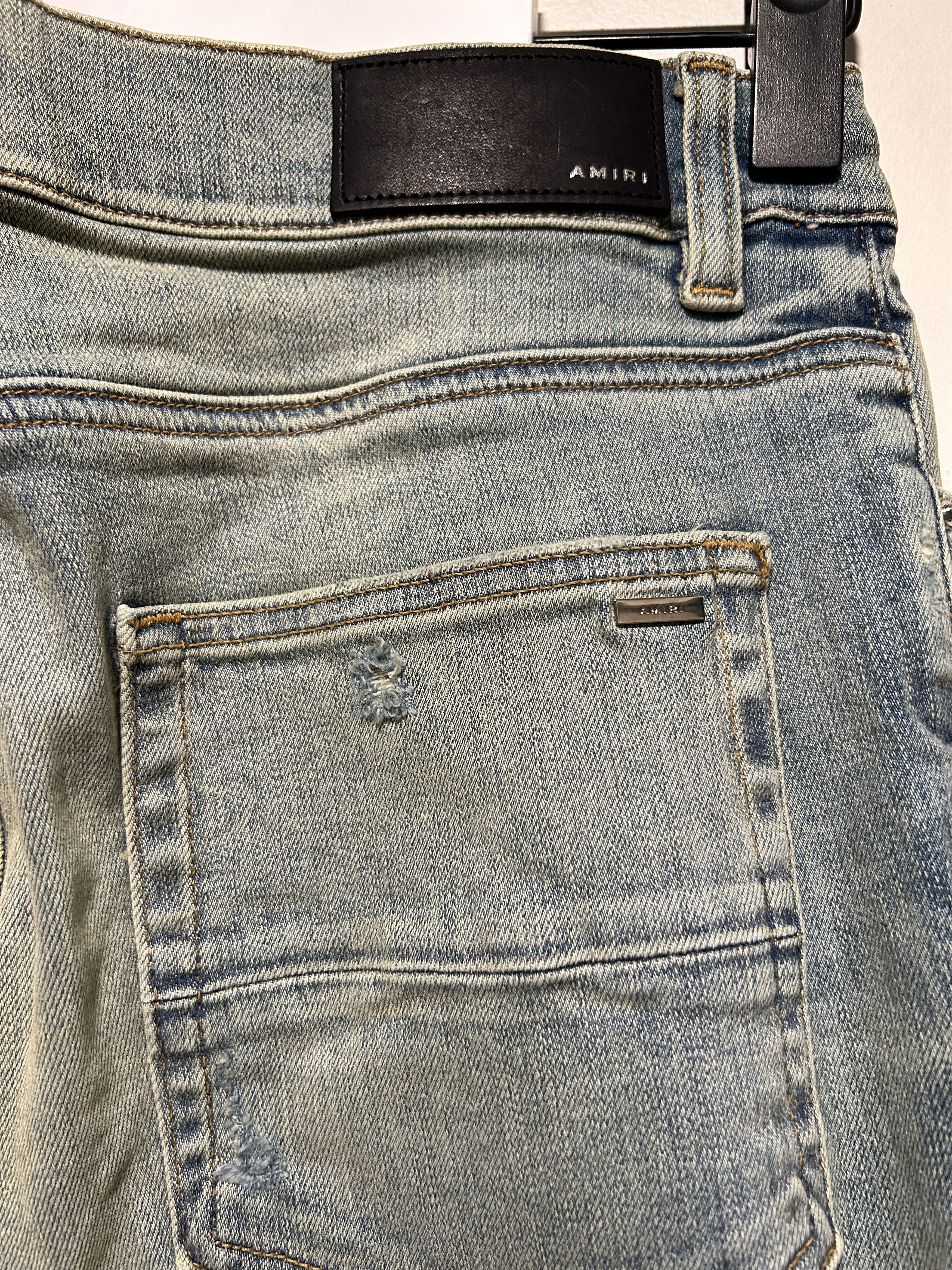 Amiri Amiri Thrasher Classic Skinny Stretch Jeans Dust Indigo Size US 32 / EU 48 - 6 Thumbnail