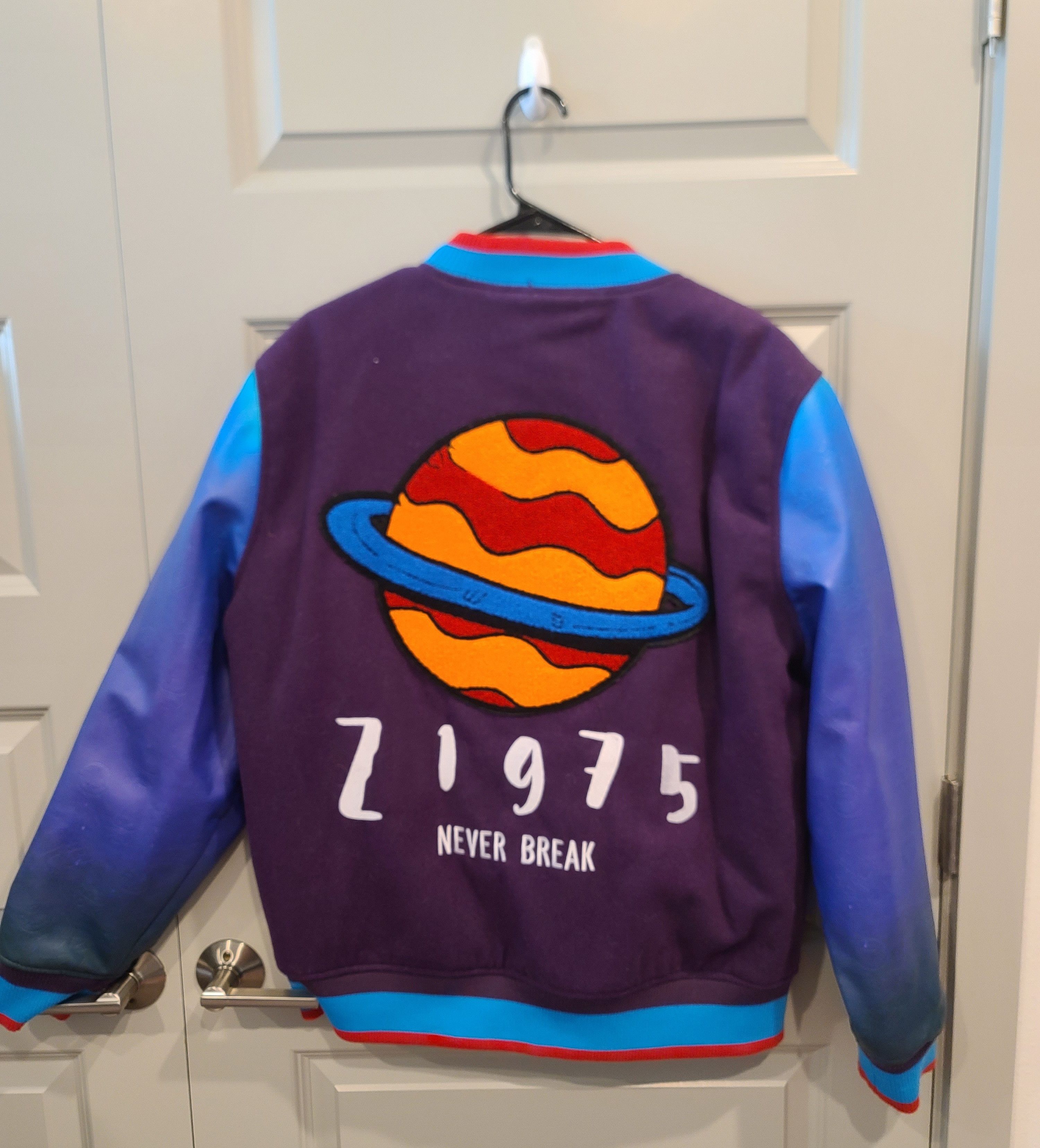 Zara Purple zara varsity jacket Grailed