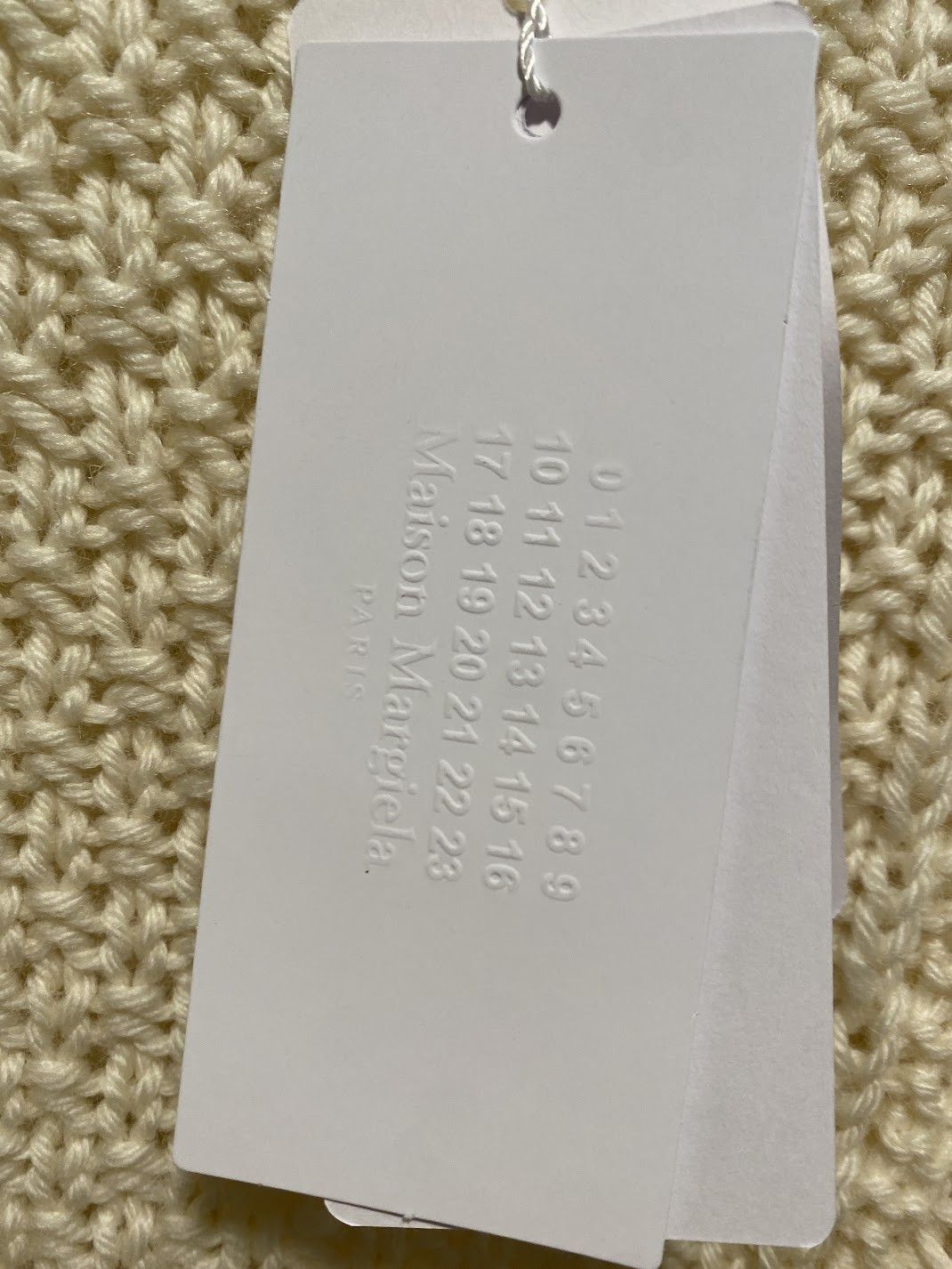 Maison Margiela MAISON MARGIELA Distressed Cable knit Sweater Ivory Wool Size US XL / EU 56 / 4 - 8 Thumbnail