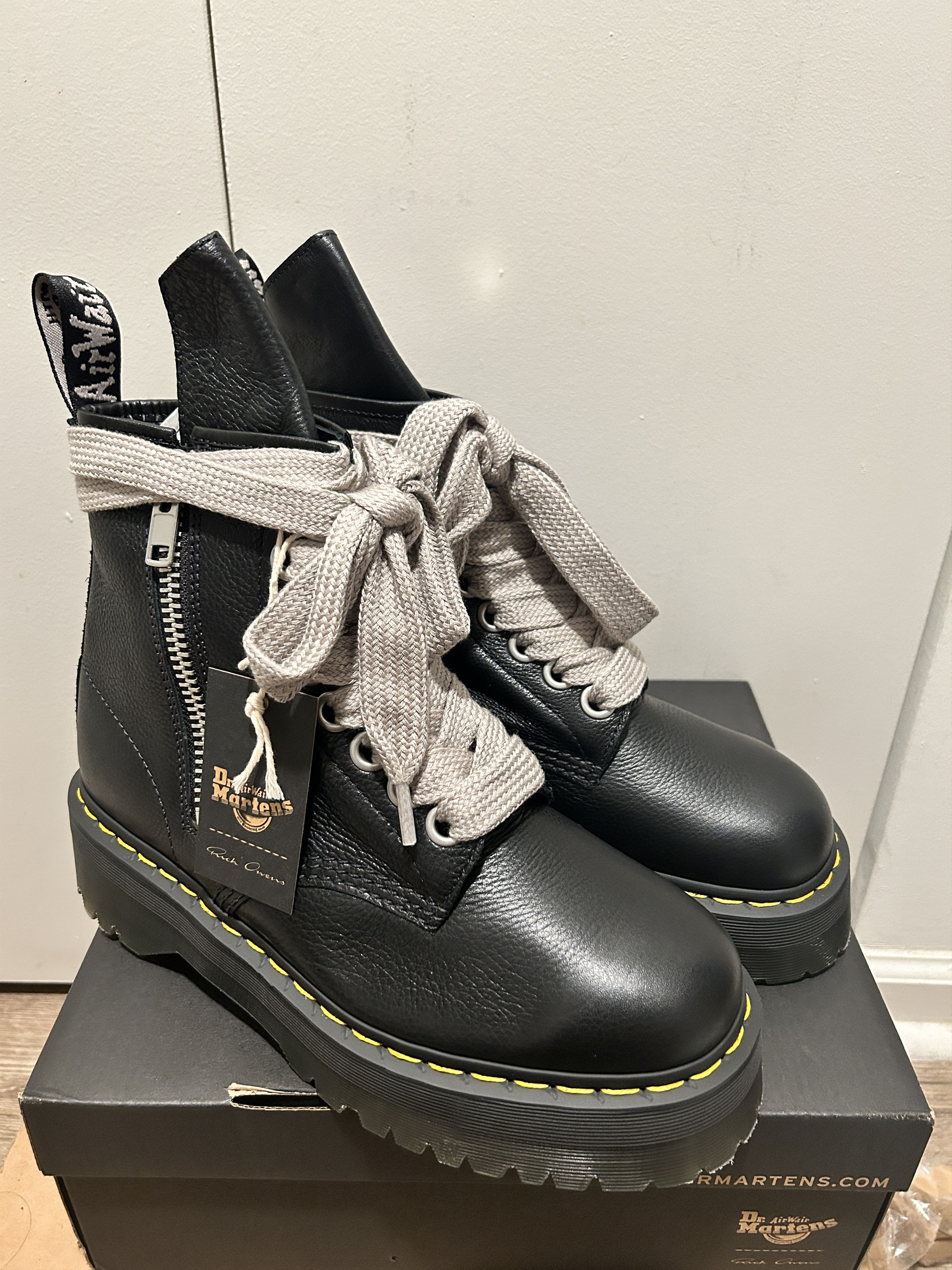 Dr. Martens × Rick Owens Rick Owens X Dr Martens 1460 Quad RO Size US 13 / EU 46 - 1 Thumbnail