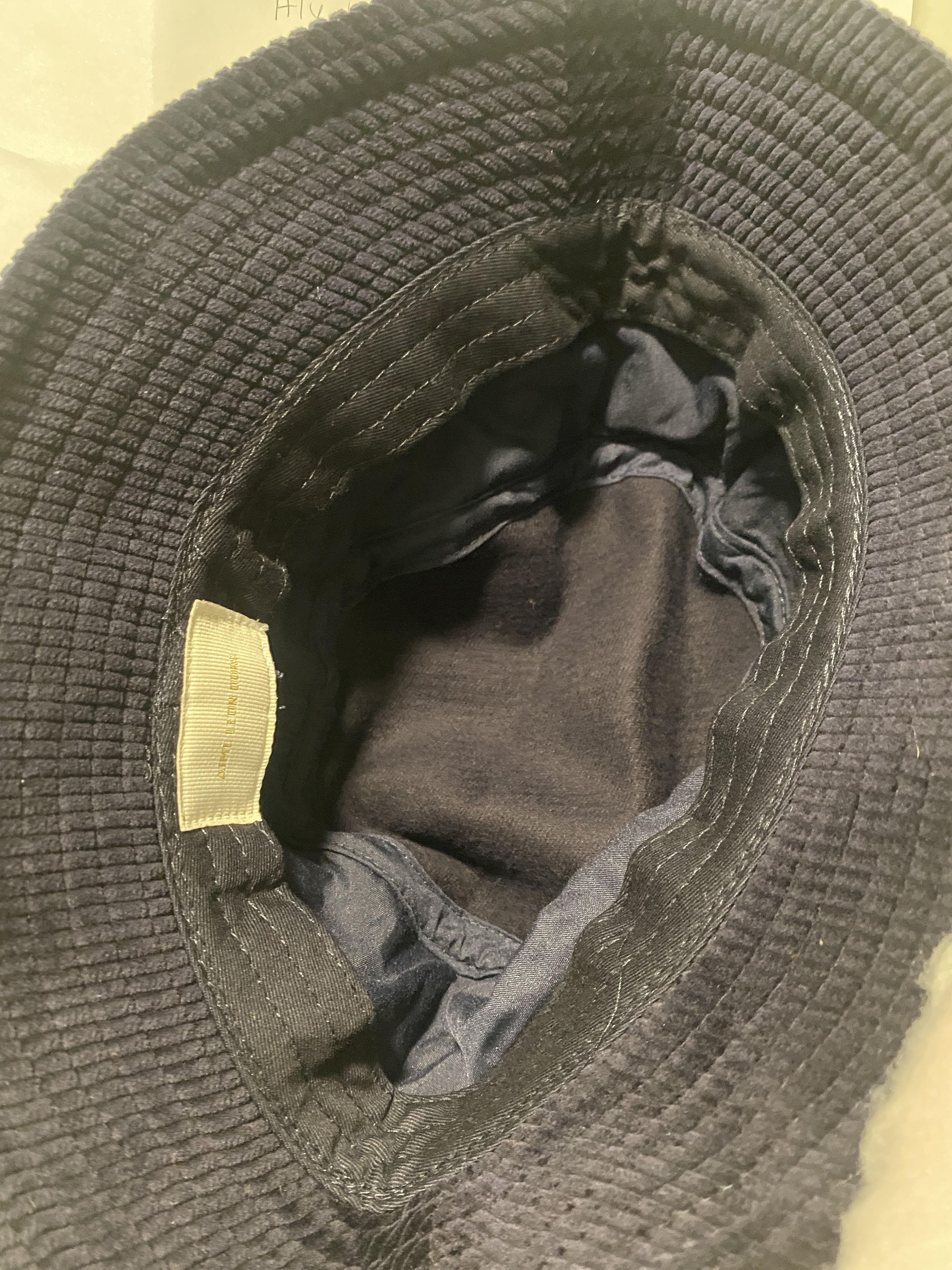 Aime Leon Dore Aime Leon Dore Chain Stitch Bucket Hat Corduroy Script navy Size ONE SIZE - 5 Thumbnail