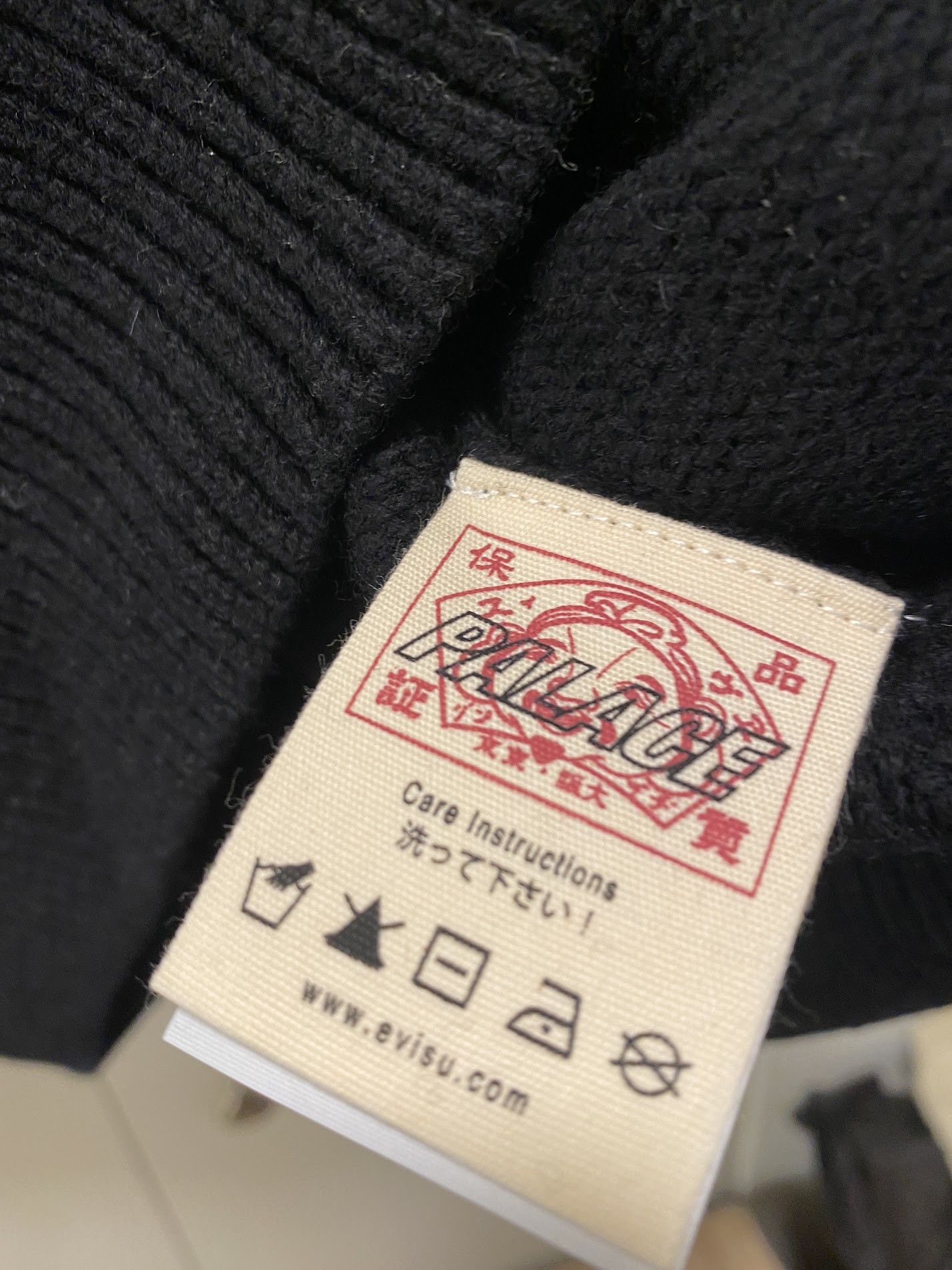 Evisu × Palace Palace Evisu Seagull knit Black Sweater size Large Size US L / EU 52-54 / 3 - 6 Thumbnail