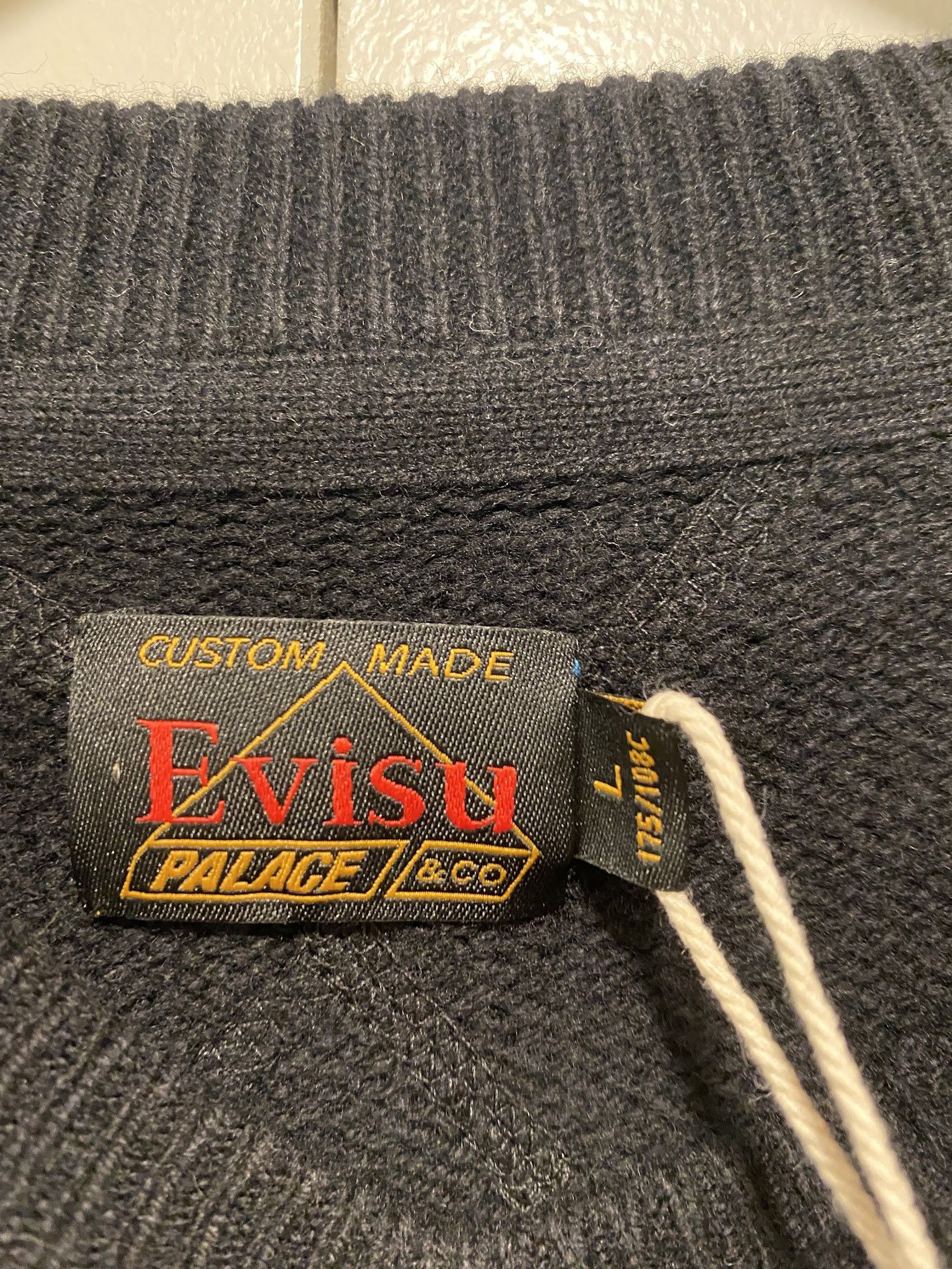 Evisu × Palace Palace Evisu Seagull knit Black Sweater size Large Size US L / EU 52-54 / 3 - 5 Thumbnail