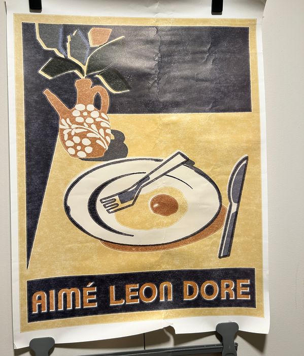 Aime Leon Dore Molina Breakfast Eggs Poster (Damaged)